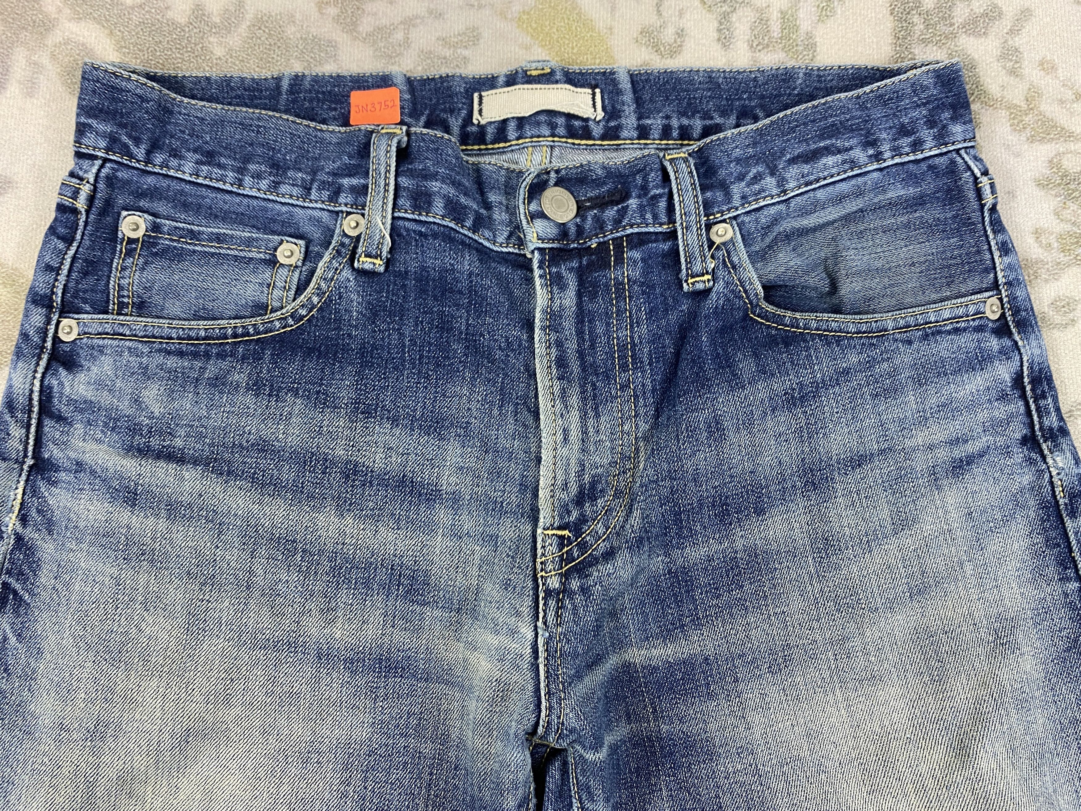 Japanese Brand Redline Distressed Blue Uniqlo Jeans 31x31.5 Denim- JN3752 Size US 31 - 3 Thumbnail