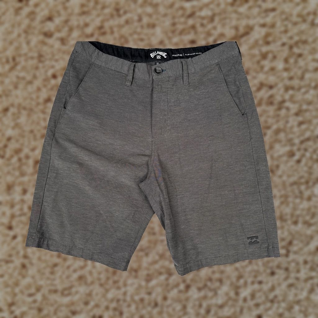 Billabong Billabong Shorts Mens 32 Gray Striped Chino Flat Front 10 Inseam Quick Dry Sci Size US 32 / EU 48 - 1 Thumbnail