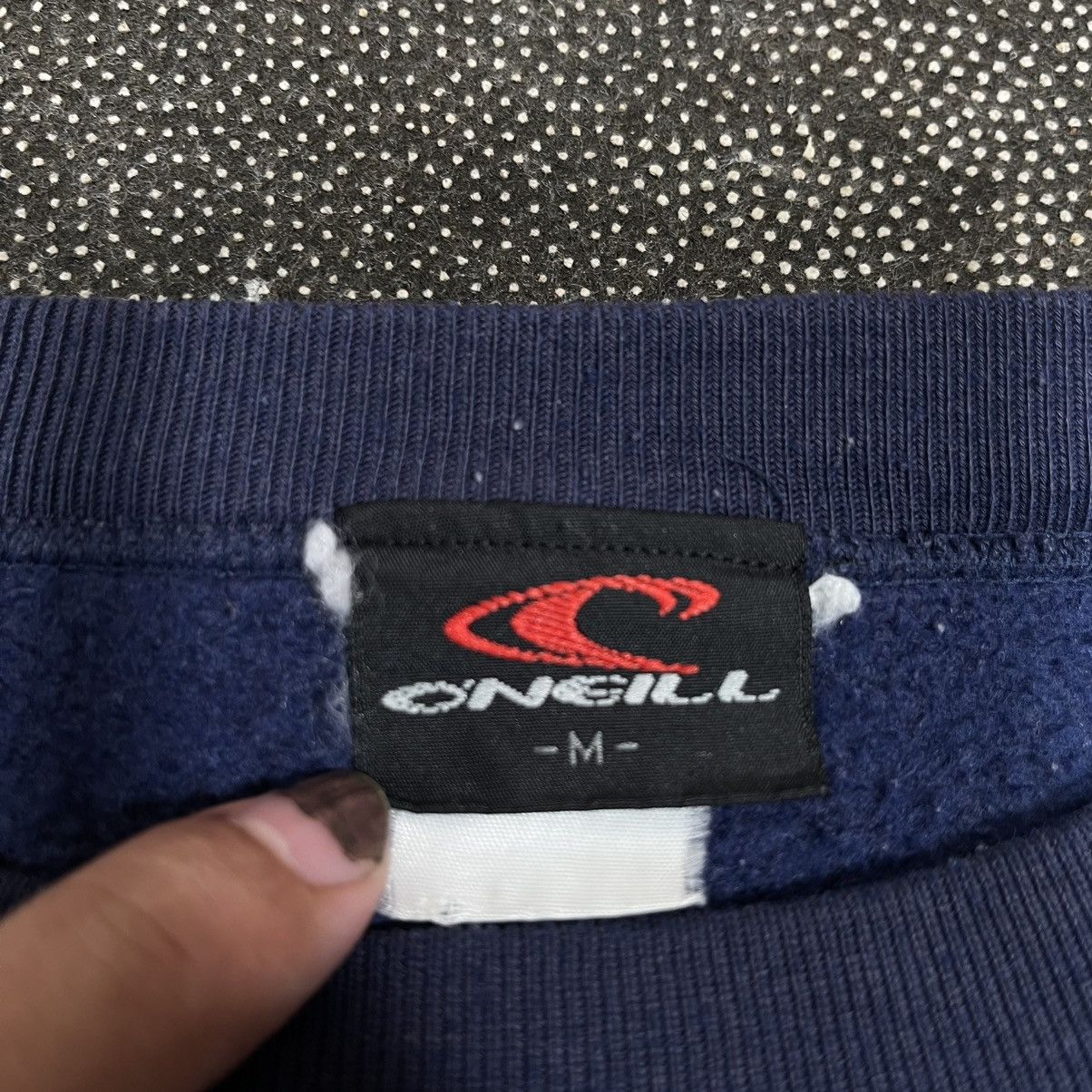 O'Neill × Vintage Vintage 90s Oneill Big Logo Backhit Surf Jumper Size US M / EU 48-50 / 2 - 5 Thumbnail