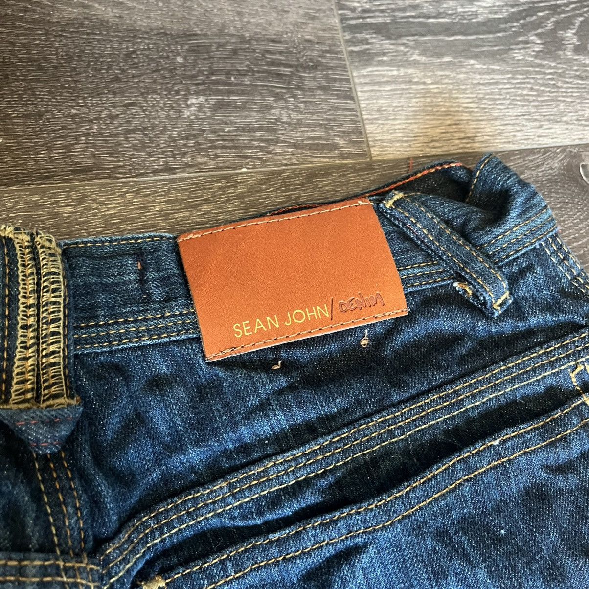 Sean John × Vintage Vintage 2000s Sean John Baggy Straight Denim Jeans 30x30 Y2K Size US 30 / EU 46 - 5 Thumbnail