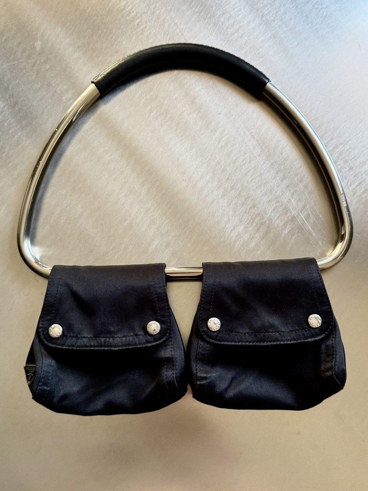 Prada Archive Prada - Miuccia - SS2003 - Satin Metal Swing Bag Size ONE SIZE - 21 Thumbnail