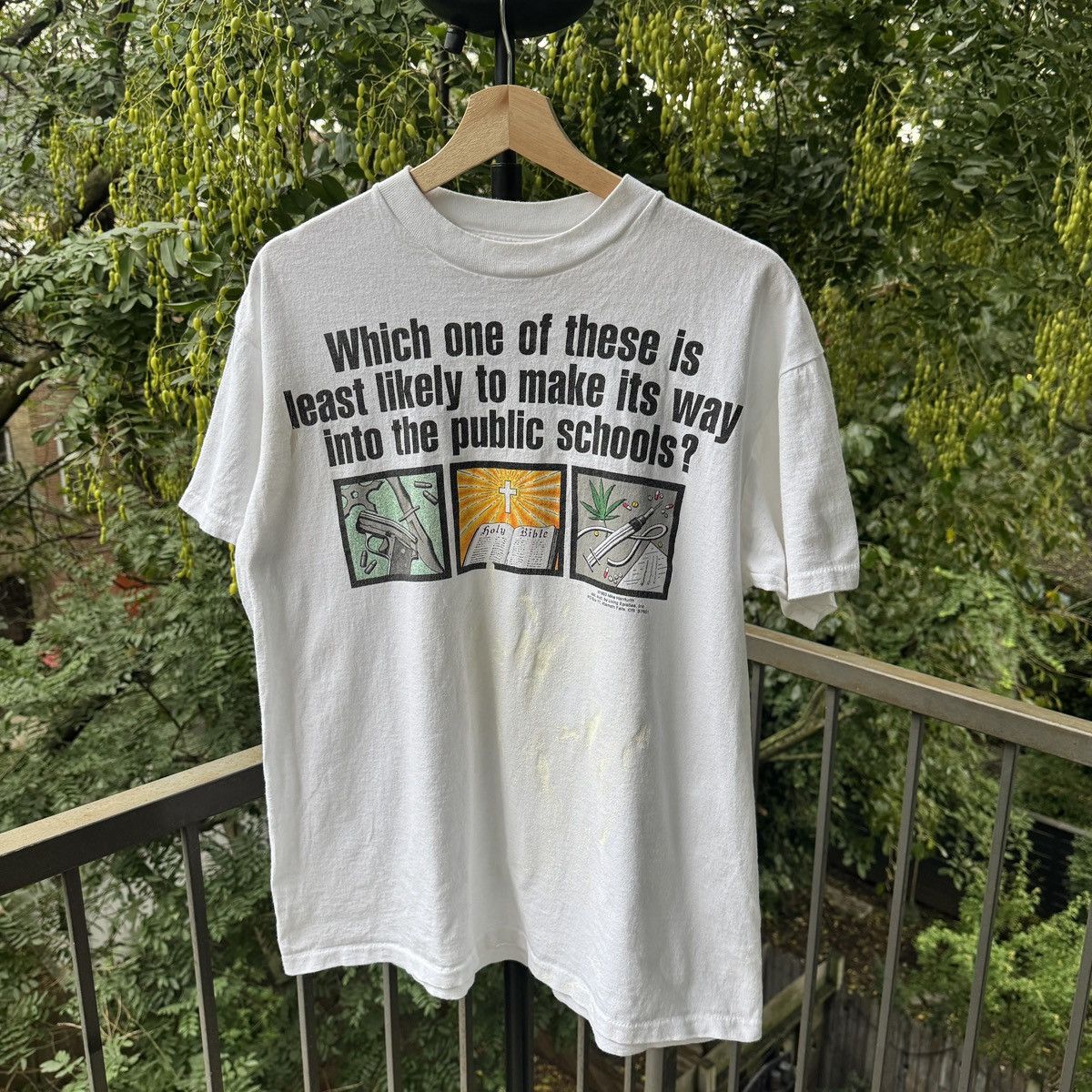 Vintage Gun Drugs God Public Schools Shirt ERD Grunge Thrashed Faded Size US L / EU 52-54 / 3 - 16 Thumbnail