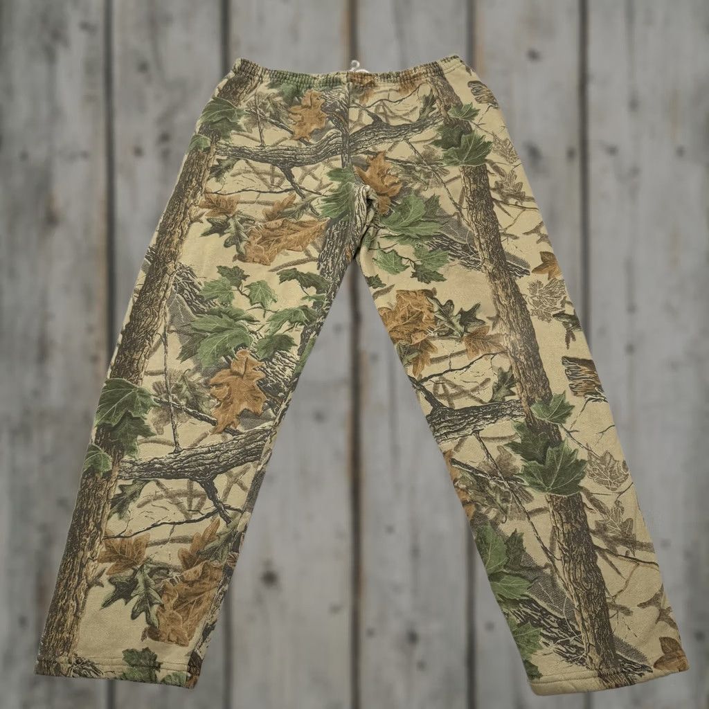 Jerzees VINTAGE Jerzees Pants Mens XL Brown Realtree Camo Sweat Fleece 90s USA Outdoors Size US 36 / EU 52 - 1 Thumbnail