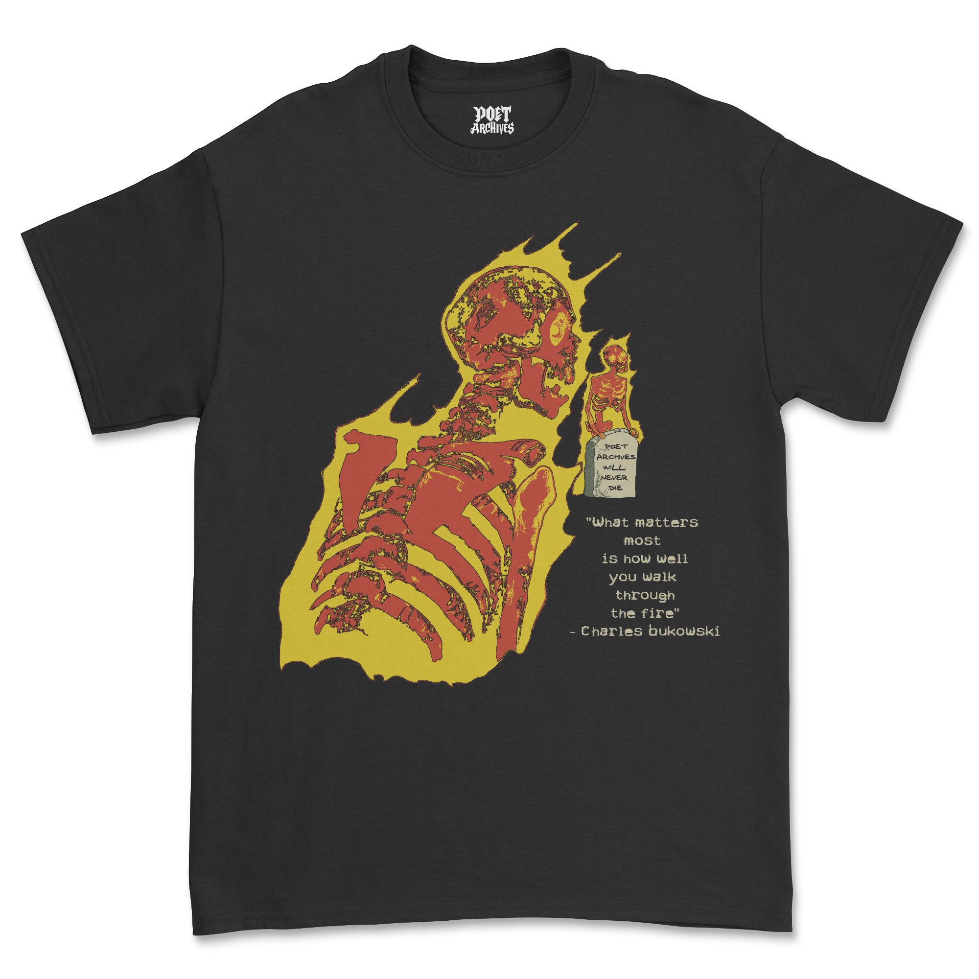 Other Skeleton T-Shirt with Charles Bukowski from Poet Archives Size US L / EU 52-54 / 3 - 2 Thumbnail