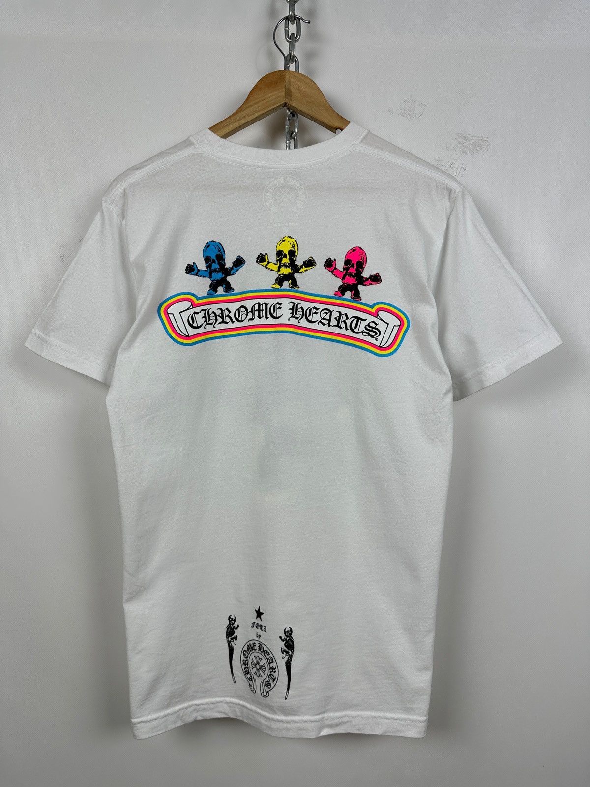 Chrome Hearts Chrome Hearts Foti Rainbow Skull White T-Shirt Size US M / EU 48-50 / 2 - 2 Thumbnail