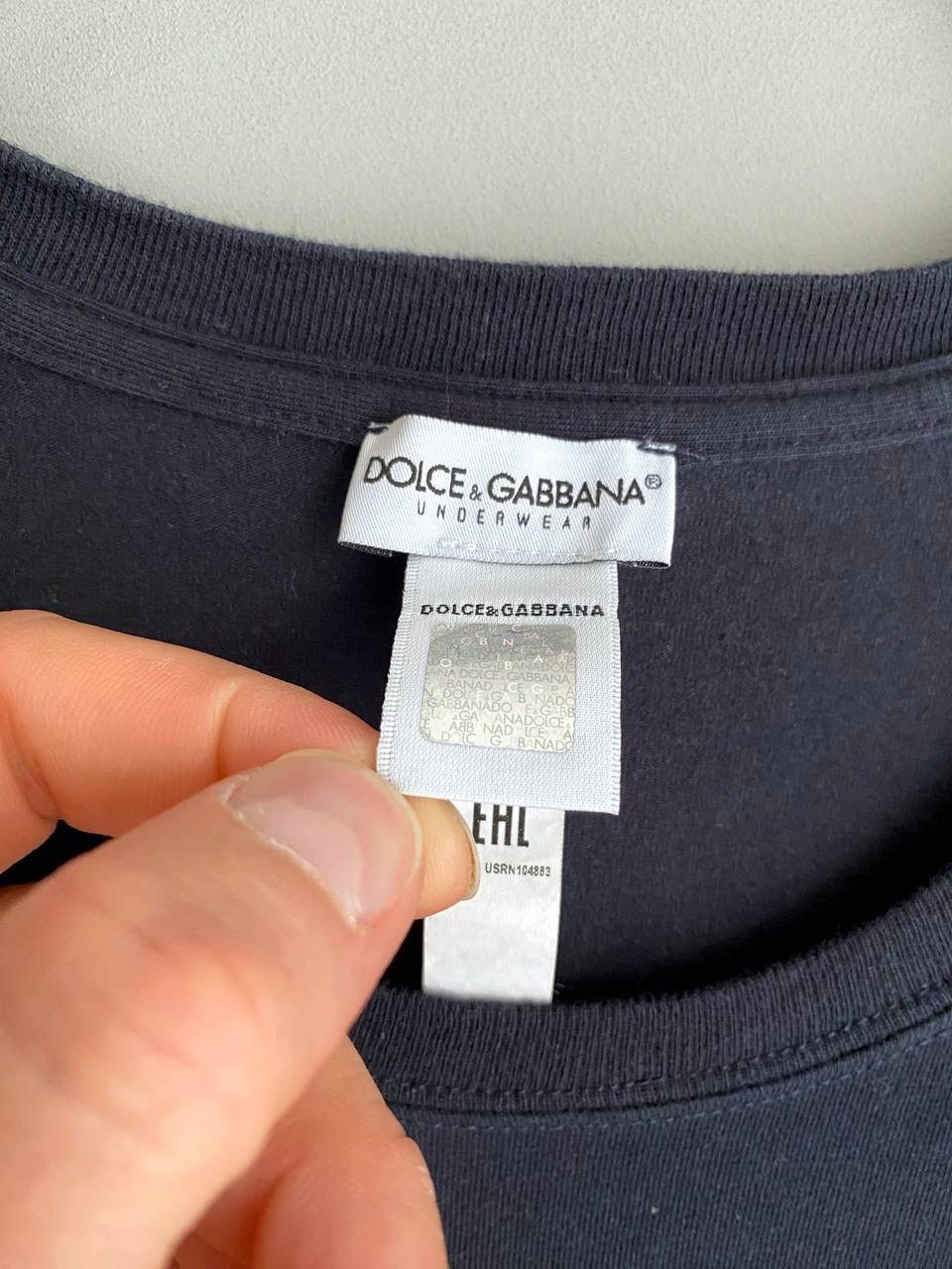 Dolce & Gabbana Dolce&Gabbana DG Italian Flag Men's Dark Blue T-Shirt Size M Size US M / EU 48-50 / 2 - 7 Thumbnail