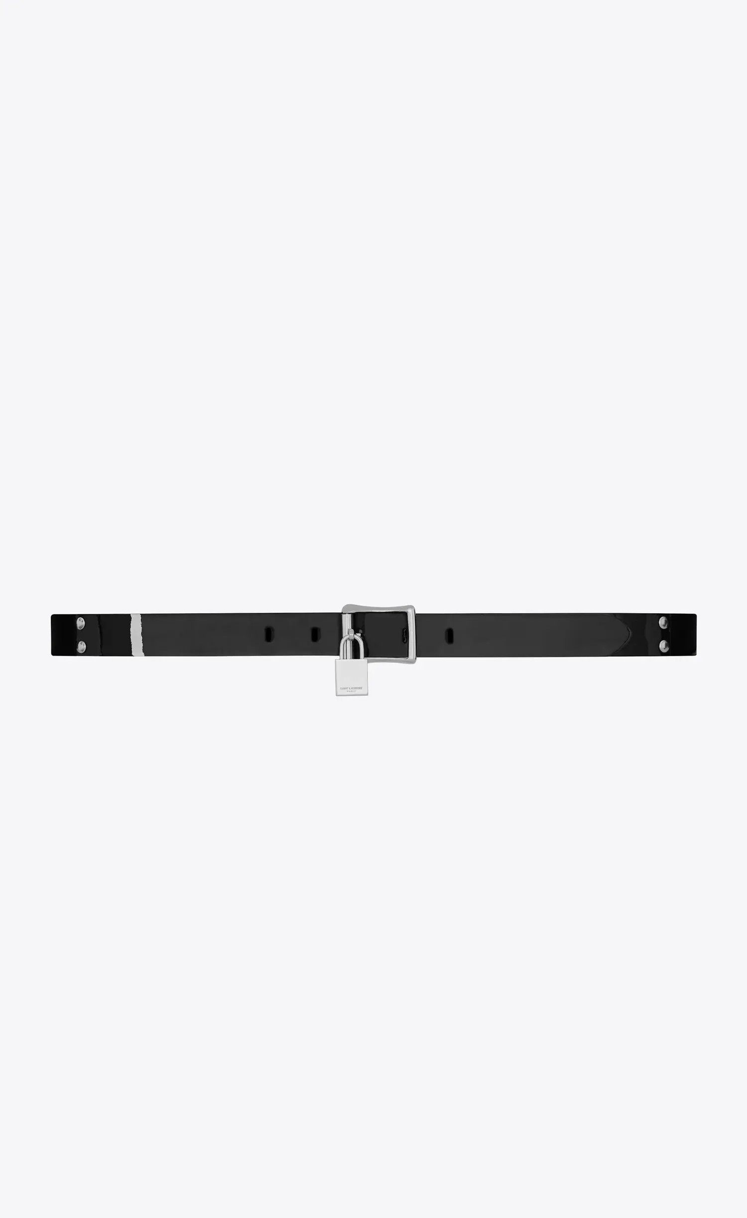 Saint Laurent Paris o1s1wg111224 Size: 70 / Locker Buckle Belt Patent Leather Size ONE SIZE - 1 Thumbnail