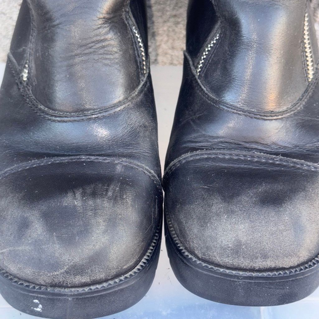 Harley Davidson Harley-Davidson Leather Chunky Double Zip Ankle Boots Size 9 Size US 9 / IT 39 - 3 Thumbnail