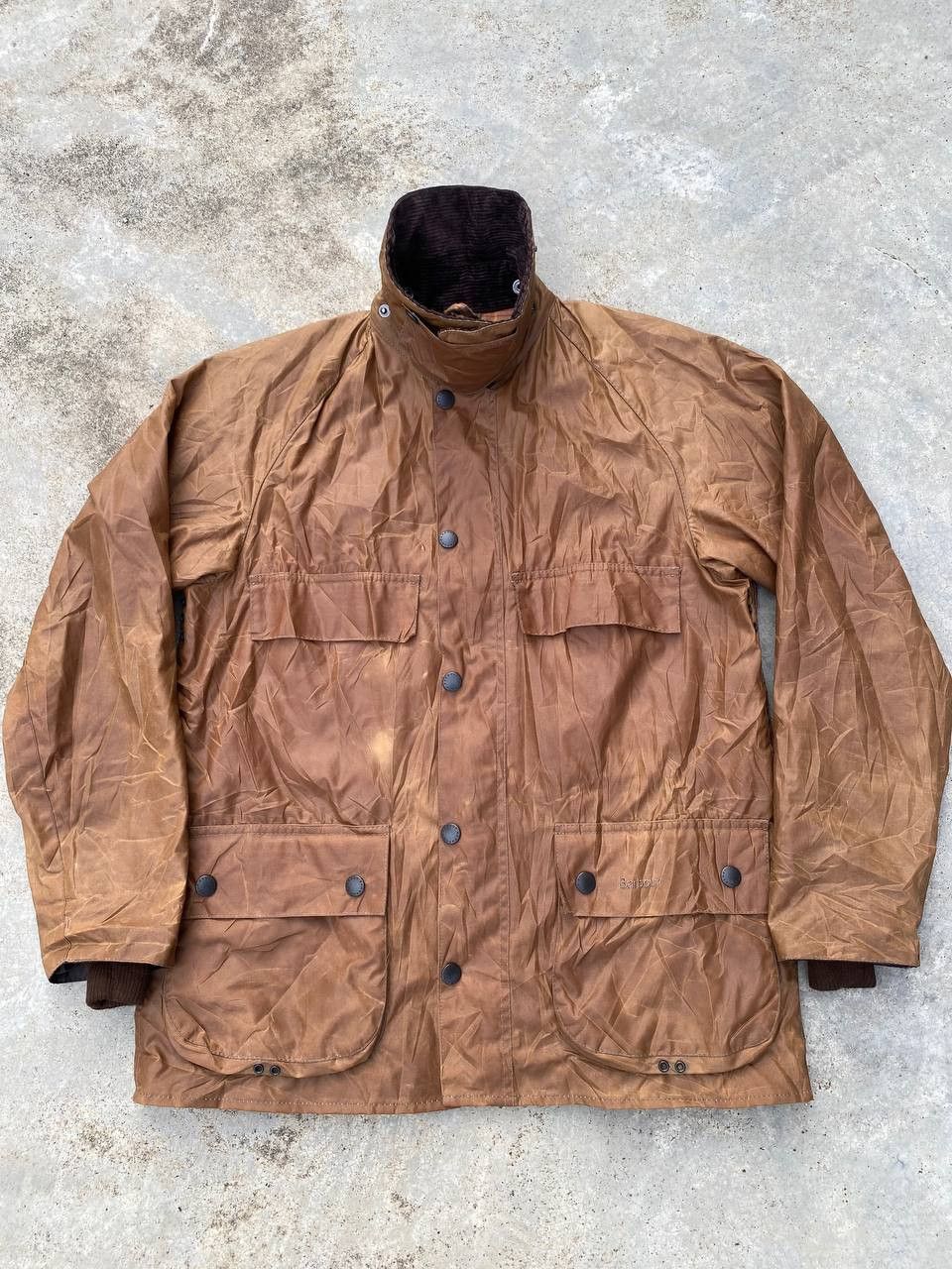 Barbour Multiple Pockets Waxed Jackets