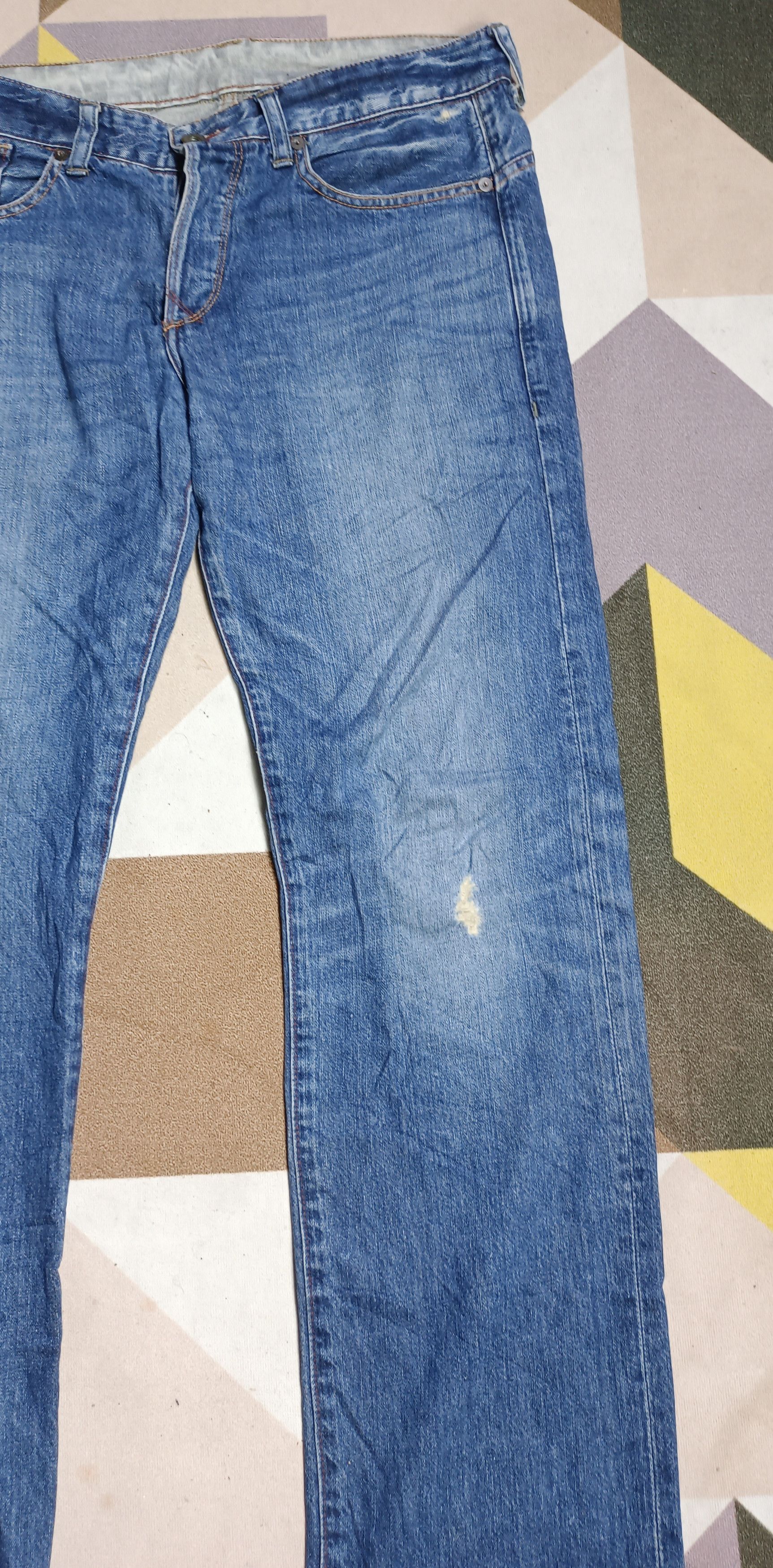 Polo Ralph Lauren Vintage Polo Ralph Lauren Pai Leather Distressed Denim Size US 34 / EU 50 - 3 Thumbnail