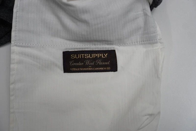 Suitsupply Men Suitsupply Brescia Soho Turn Up Trousers Grey UK/US38 Size 38R - 4 Thumbnail