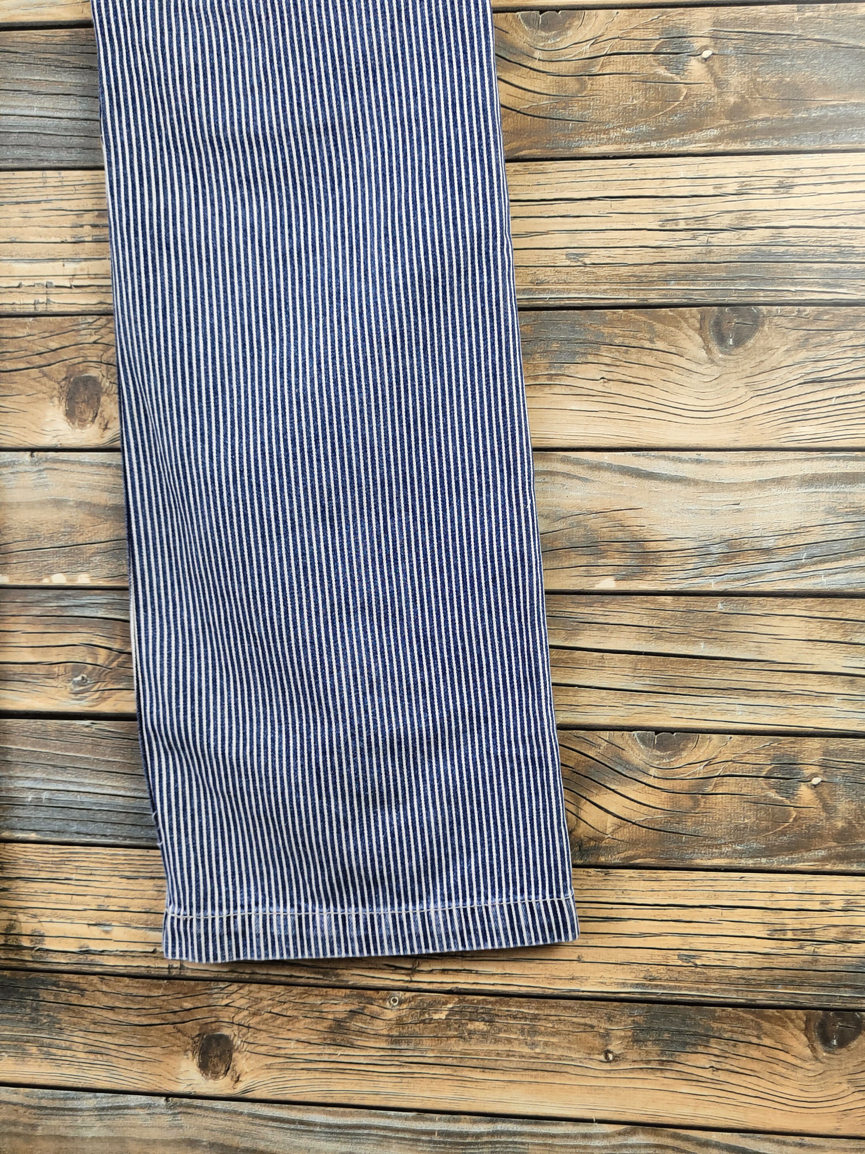 Japanese Brand DL Varosh Blue White Multipocket Cargo Pants #S2904 Size US 33 - 11 Thumbnail