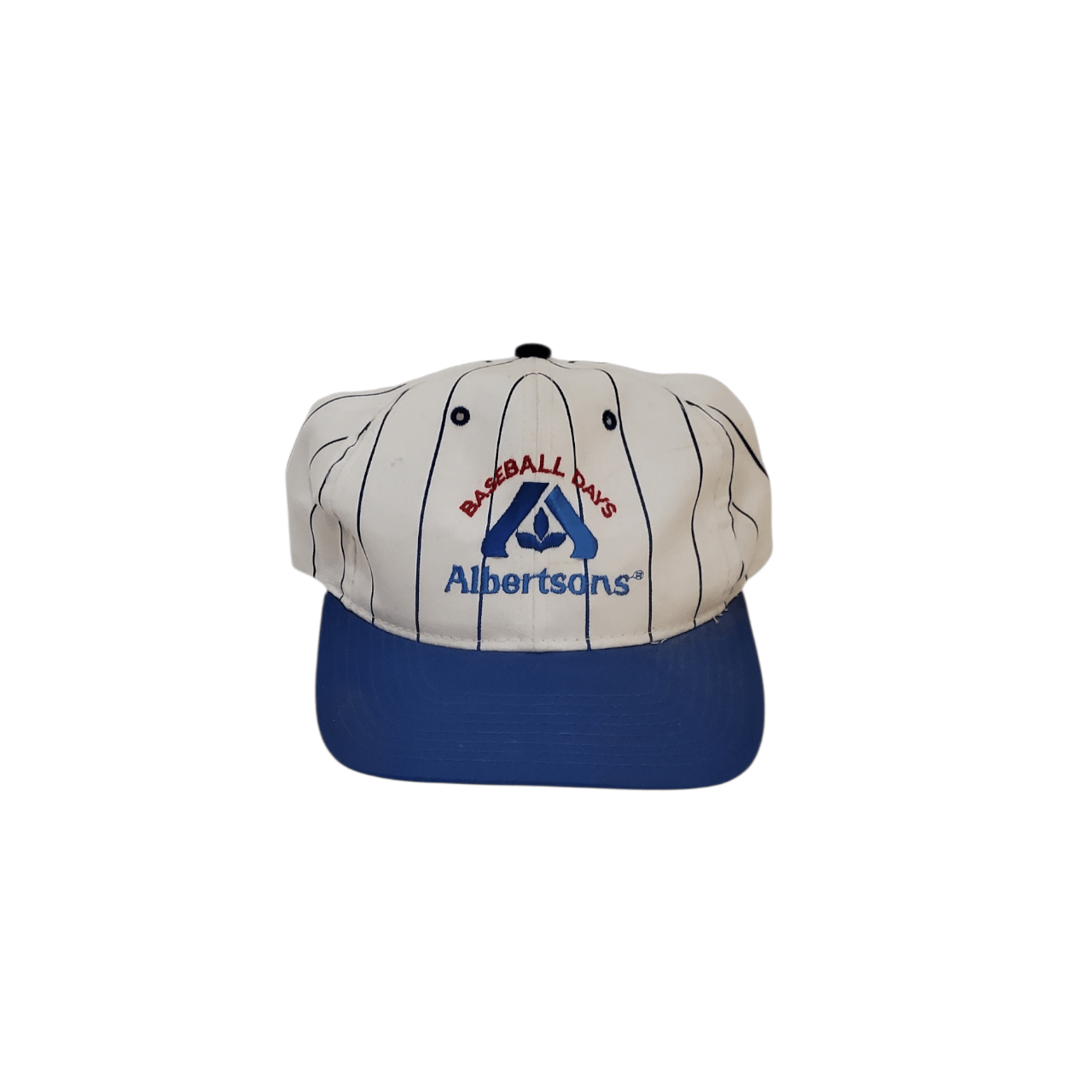 Vintage 90s Albertsons Pinstripe Snapback Size ONE SIZE - 1 Thumbnail