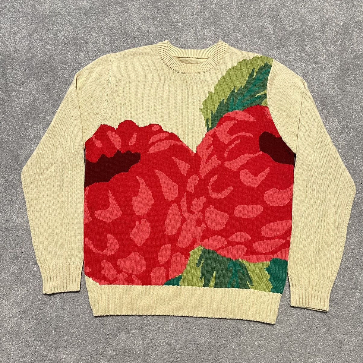 Golf Wang Raspberry Knit Sweater Cream
