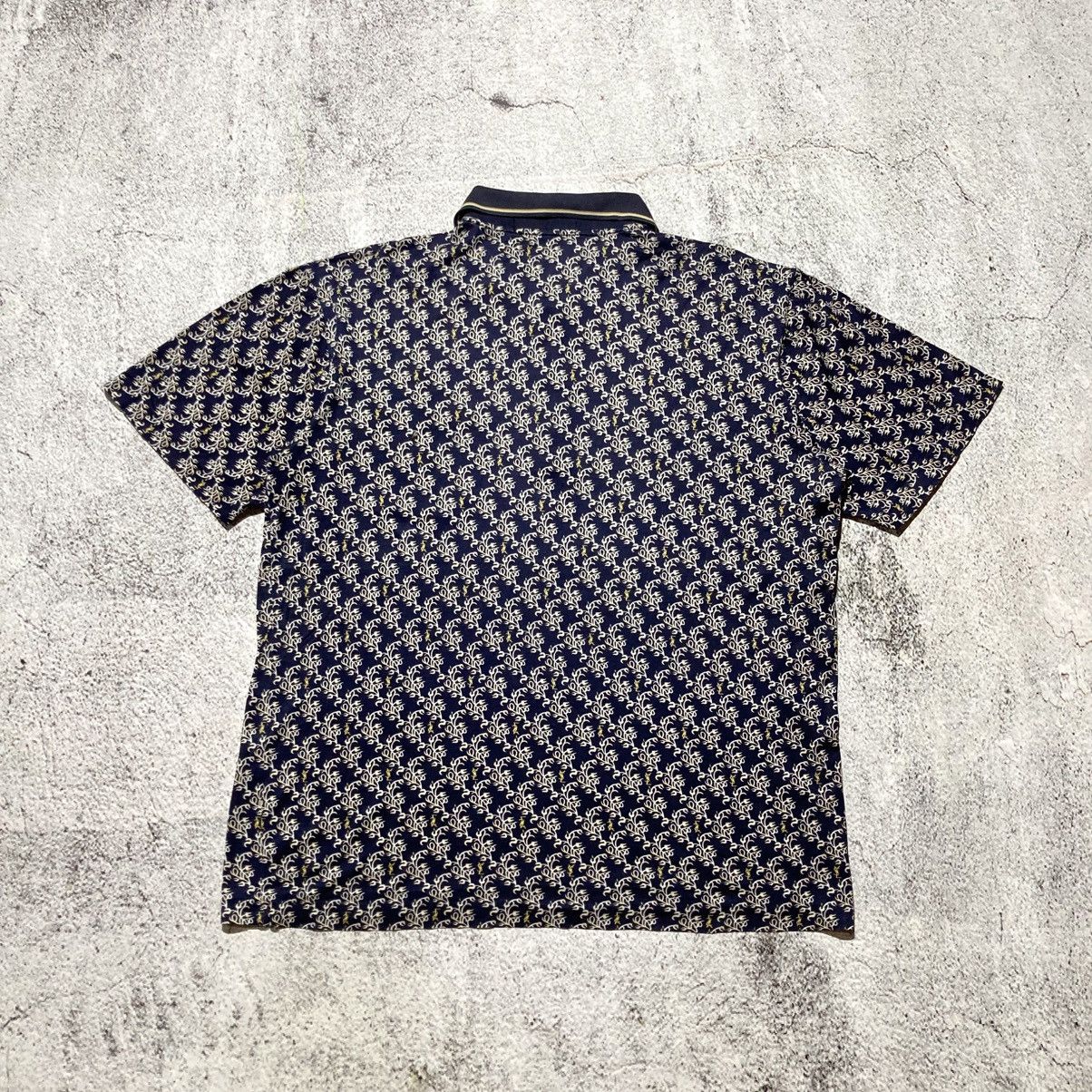 Yves Saint Laurent 1990s Yves Saint Laurent Pour Homme Monogram Polo Shirt Size US XL / EU 56 / 4 - 12 Thumbnail
