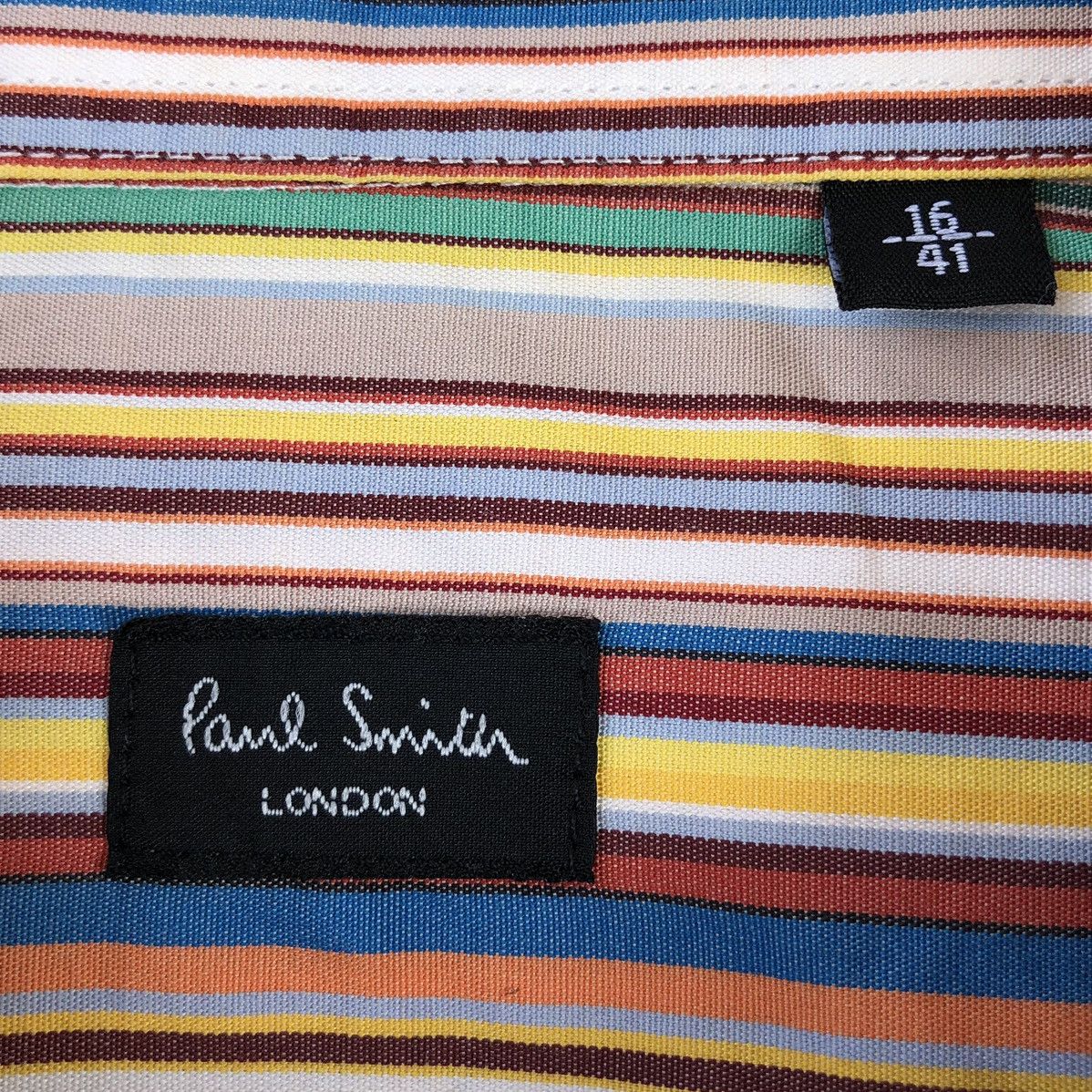 Paul Smith Paul Smith Mens Multicolor Signature Stripe Long Sleeve Size US L / EU 52-54 / 3 - 11 Thumbnail