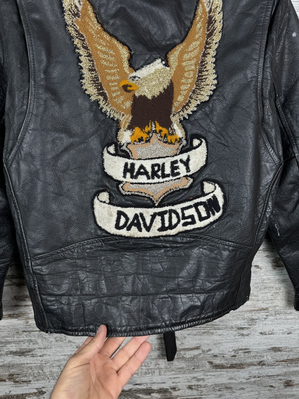 Harley Davidson Womens Harley Davidson Style Leather Jacket Racing rare Size XS / US 0-2 / IT 36-38 - 19 Thumbnail