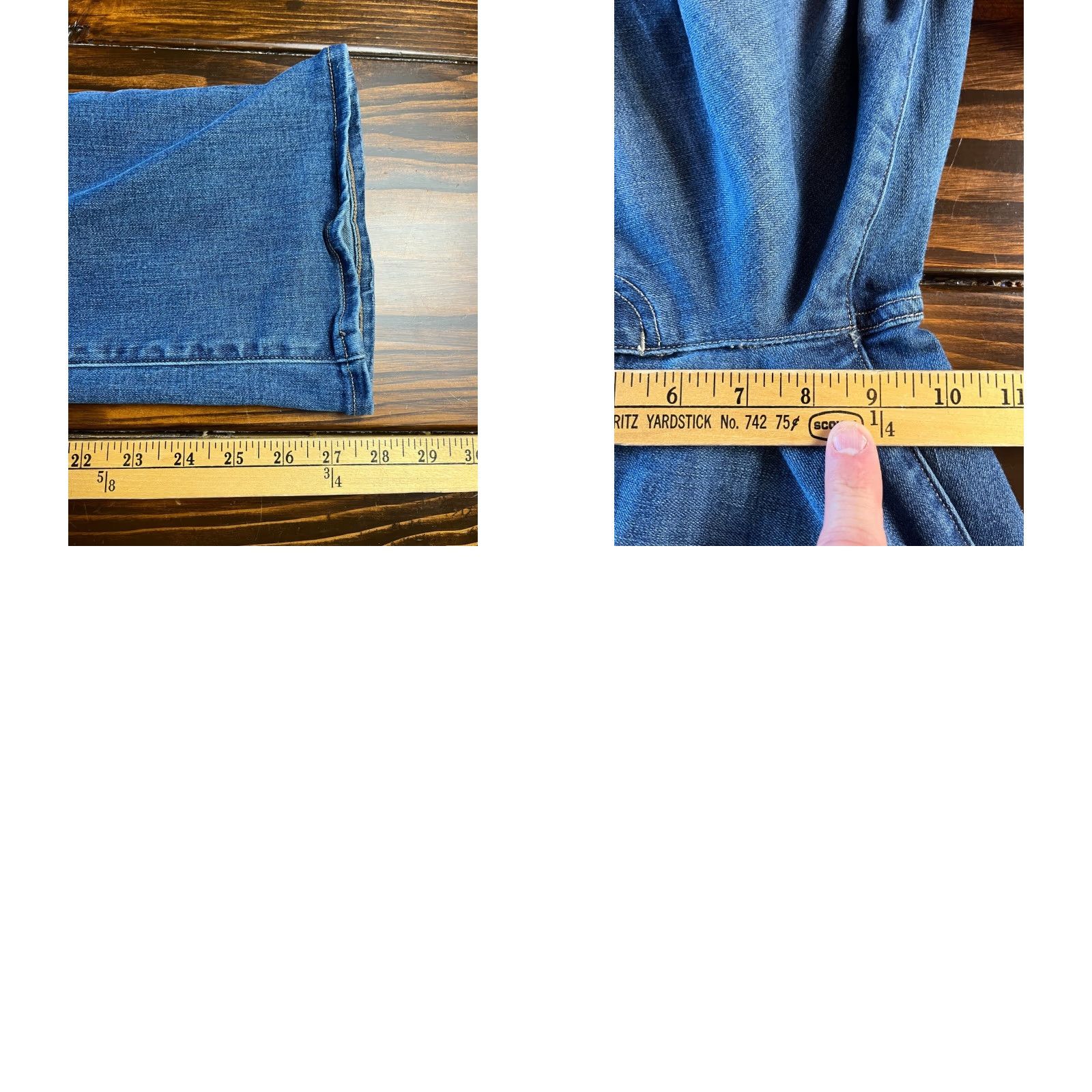 Lands' End Lands' End Jeans Women's Petite Size 4 Blue Denim Bootcut Mid Rise Jeans Size 28" / US 6 / IT 42 - 8 Thumbnail