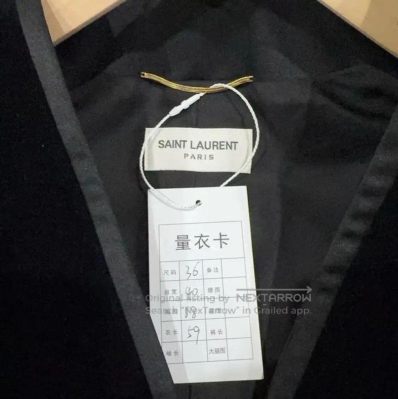 Yves Saint Laurent YSL Black Cotton Women's Jacket Size S . Size S / US 4 / IT 40 - 3 Thumbnail