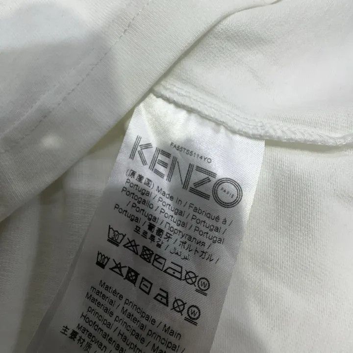 Kenzo KENZO Classic Tiger Print White Short Sleeve T-Shirt -2507 Size US L / EU 52-54 / 3 - 4 Thumbnail