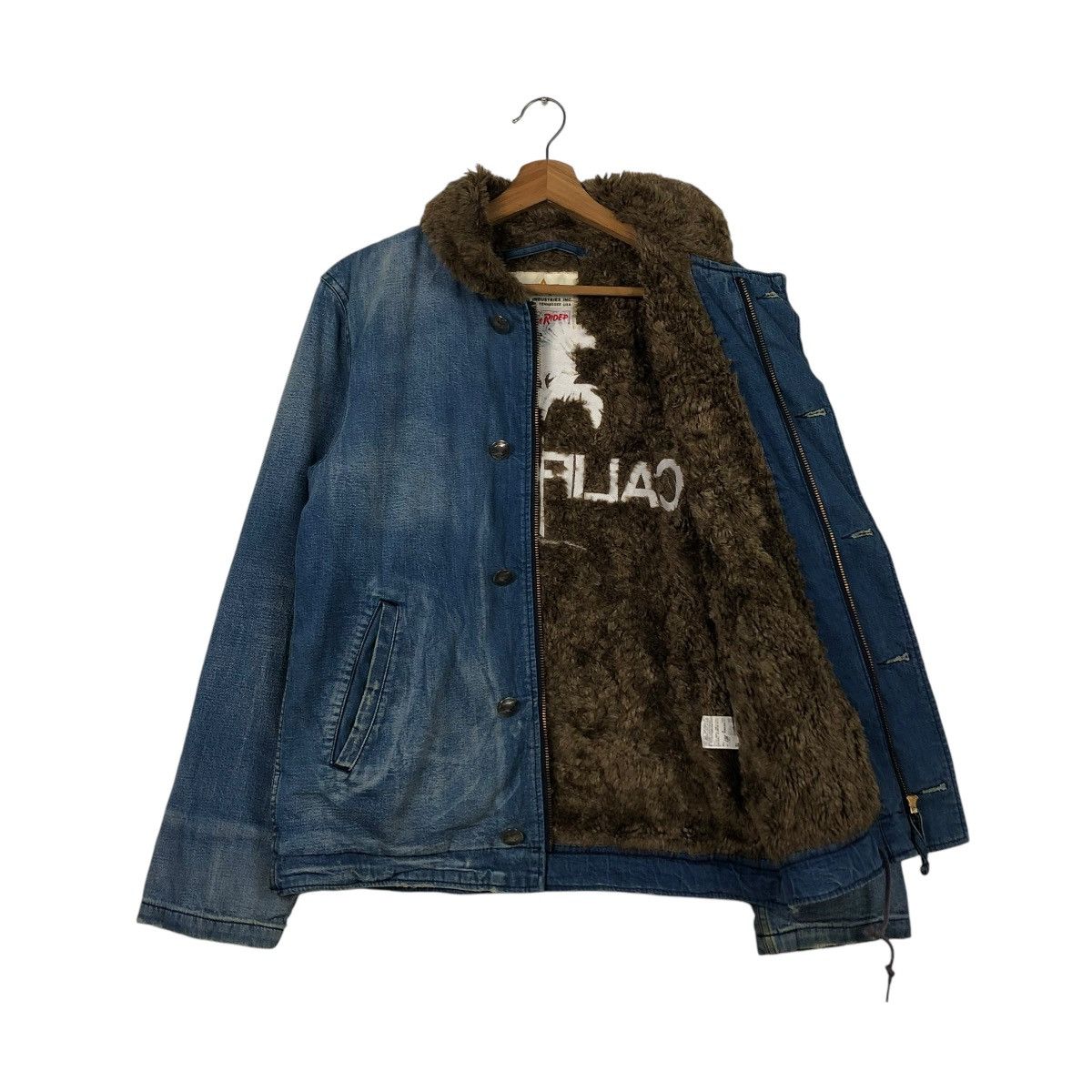 Alpha Industries VINTAGE DENIM BIKER JACKET ALPHA INDUSTRIES LEE STORM RIDER Size US M / EU 48-50 / 2 - 13 Thumbnail