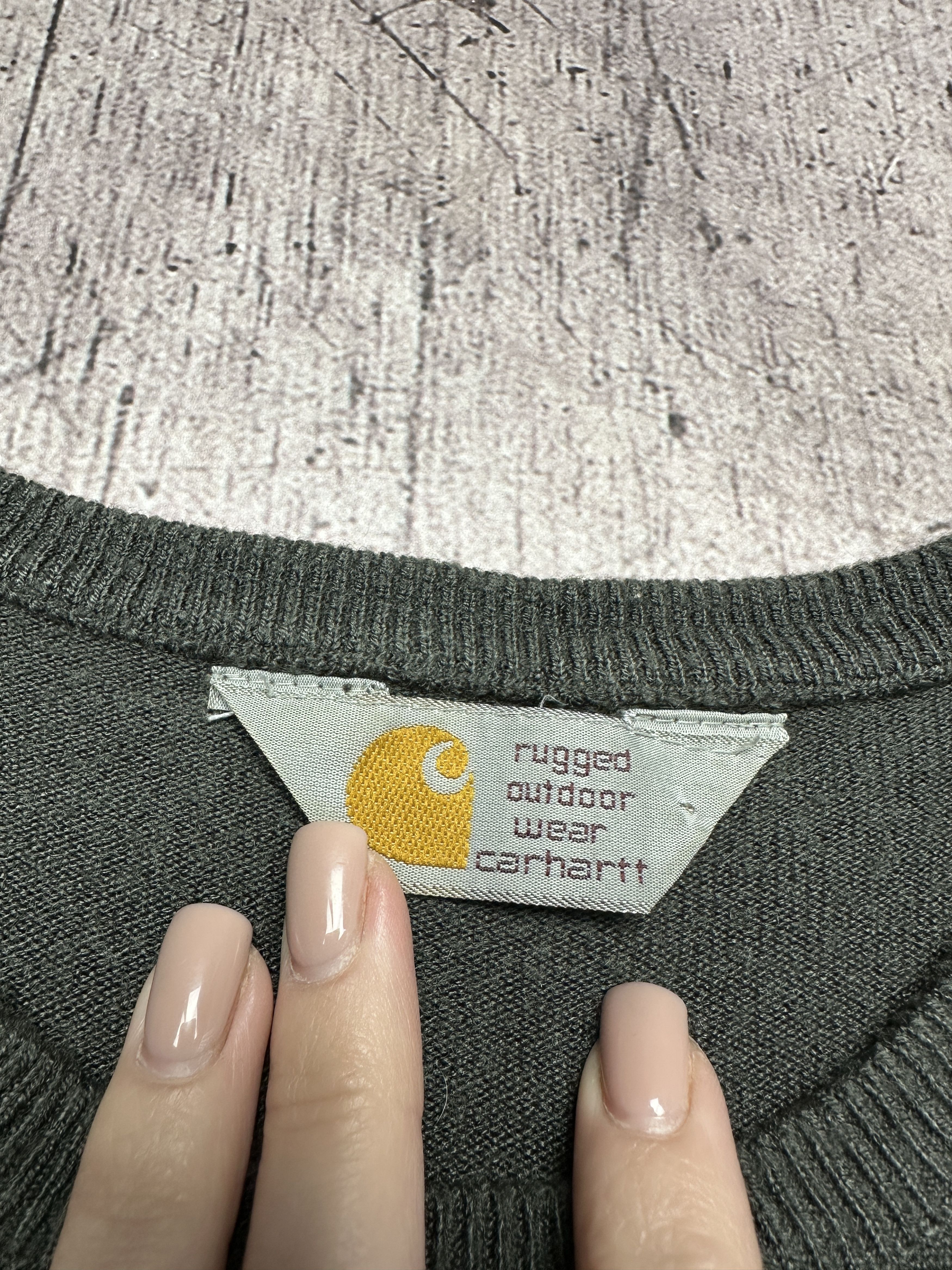 Carhartt × Vintage Carhartt Vintage Mens Crew Neck Sweater Size US L / EU 52-54 / 3 - 4 Thumbnail