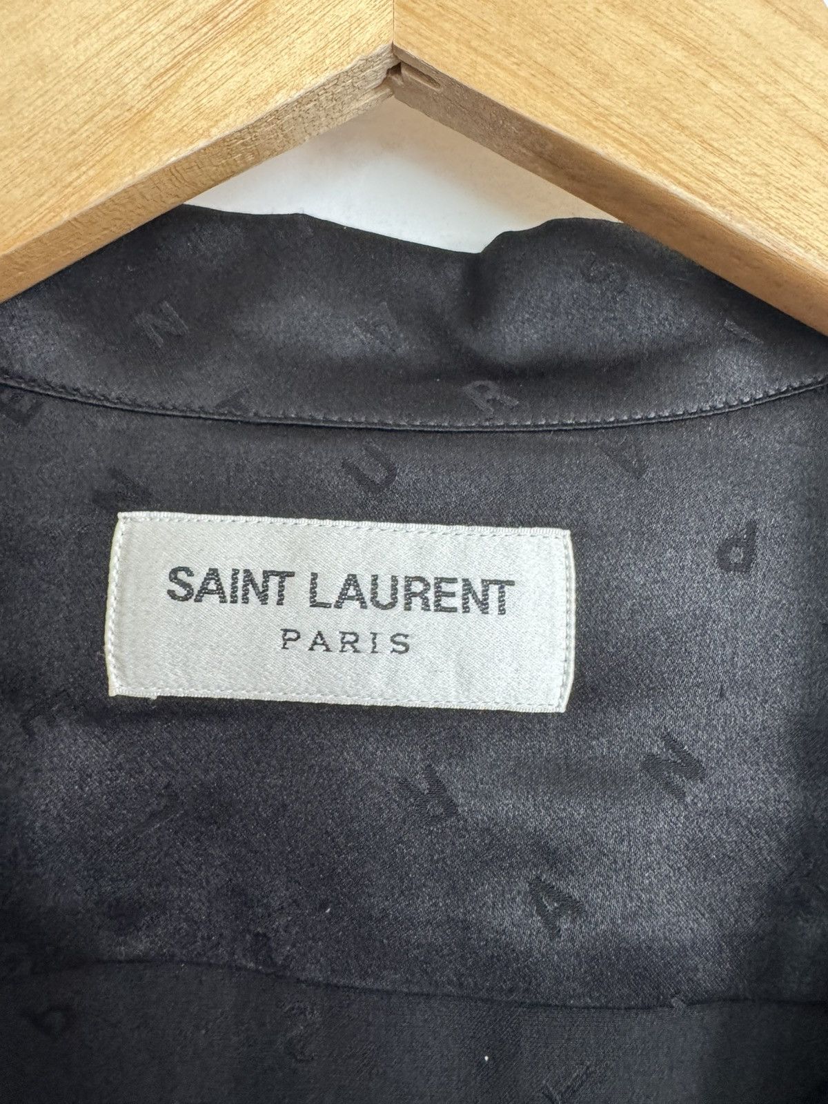 Saint Laurent Paris Silk Logo Camp shirt Size US L / EU 52-54 / 3 - 2 Thumbnail
