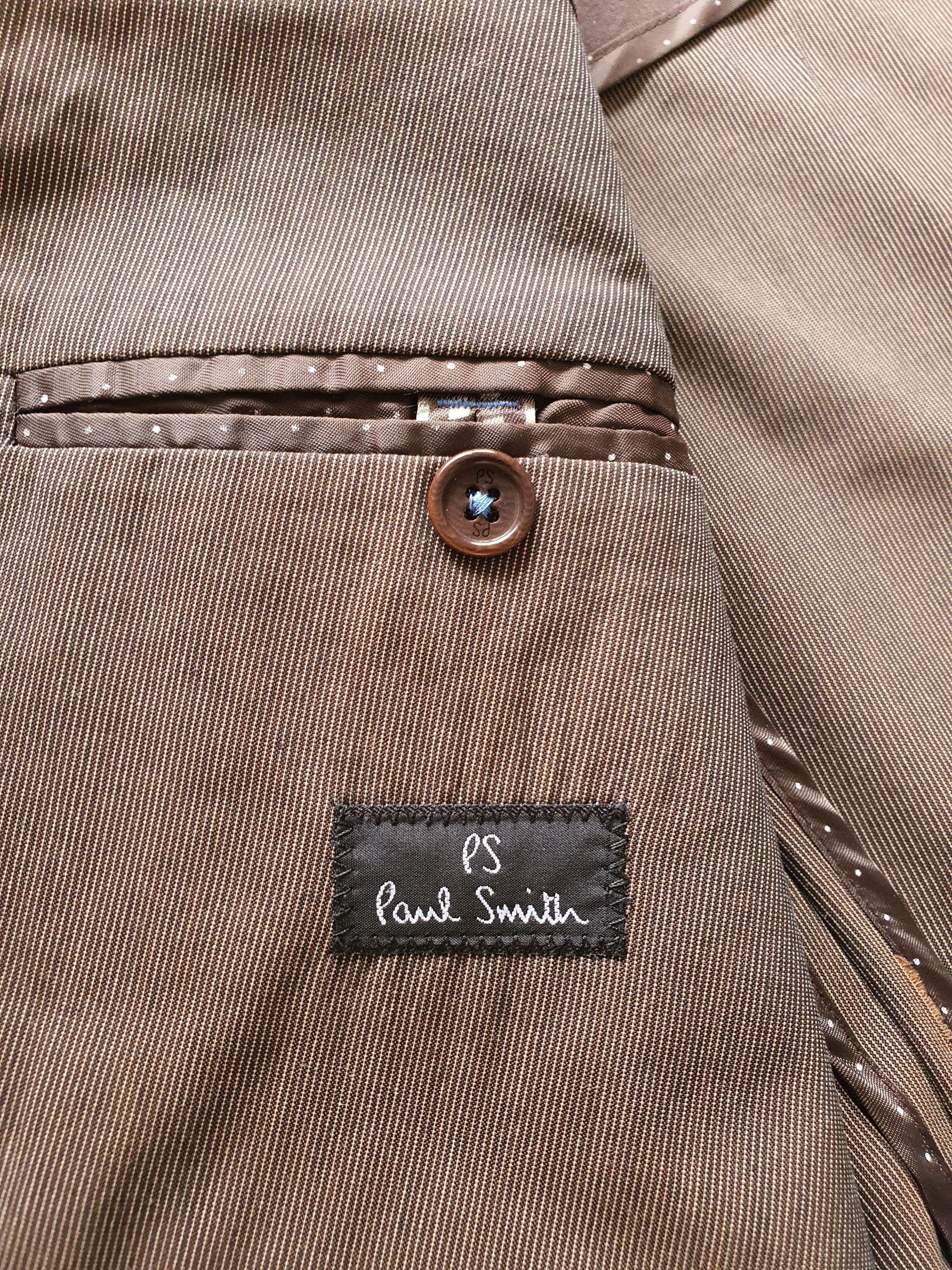 Paul Smith Sports Coat Suit Jacket - Brown (Micro Striped) - Sz EU 50 Size 40R - 5 Thumbnail