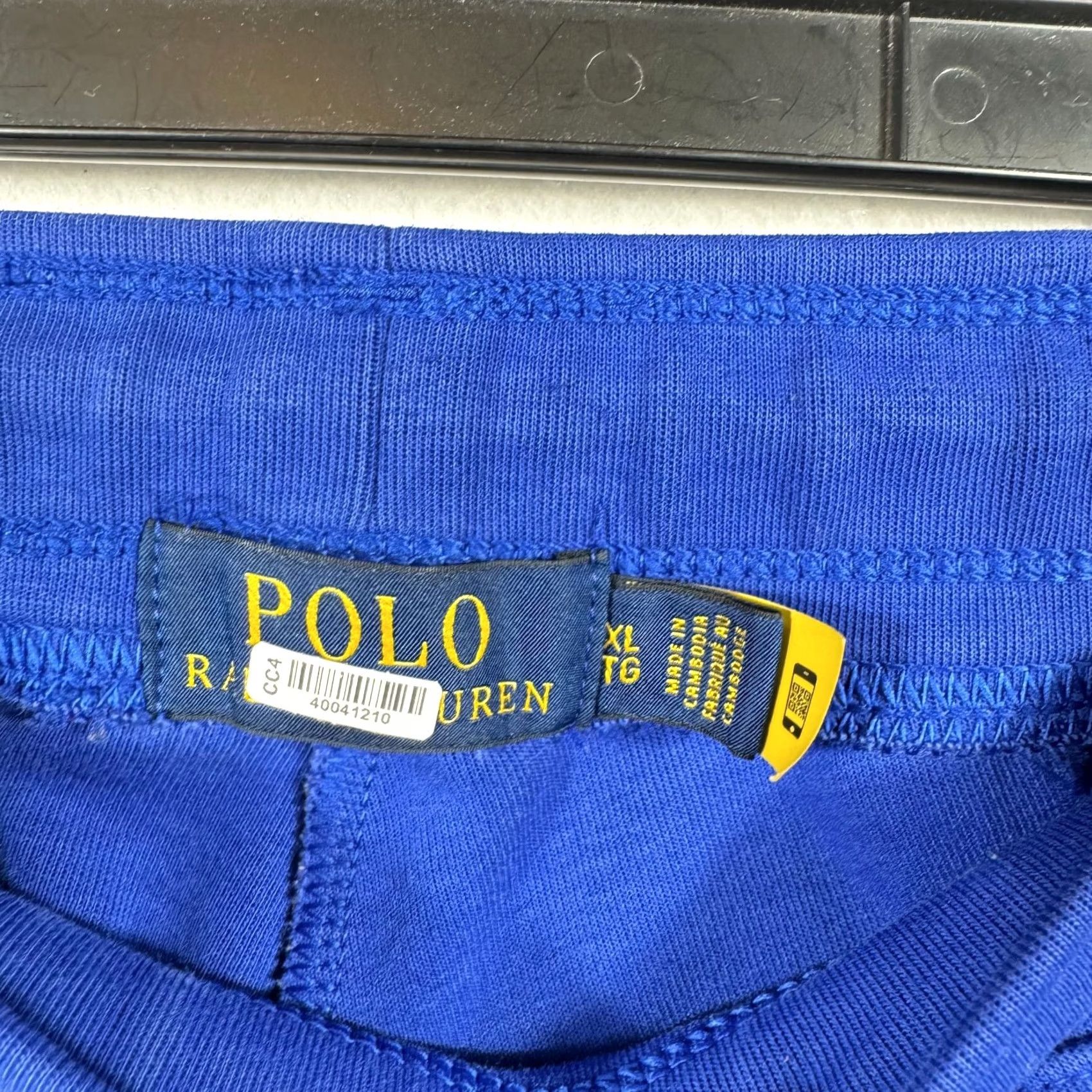 Polo Ralph Lauren Polo Ralph Lauren Mens Medium Jogger Pants Blue Knit Double Waist Drawstring Tapered Activewear Gym & Training Winter Fall Spring Size US M / EU 48-50 / 2 - 4 Thumbnail