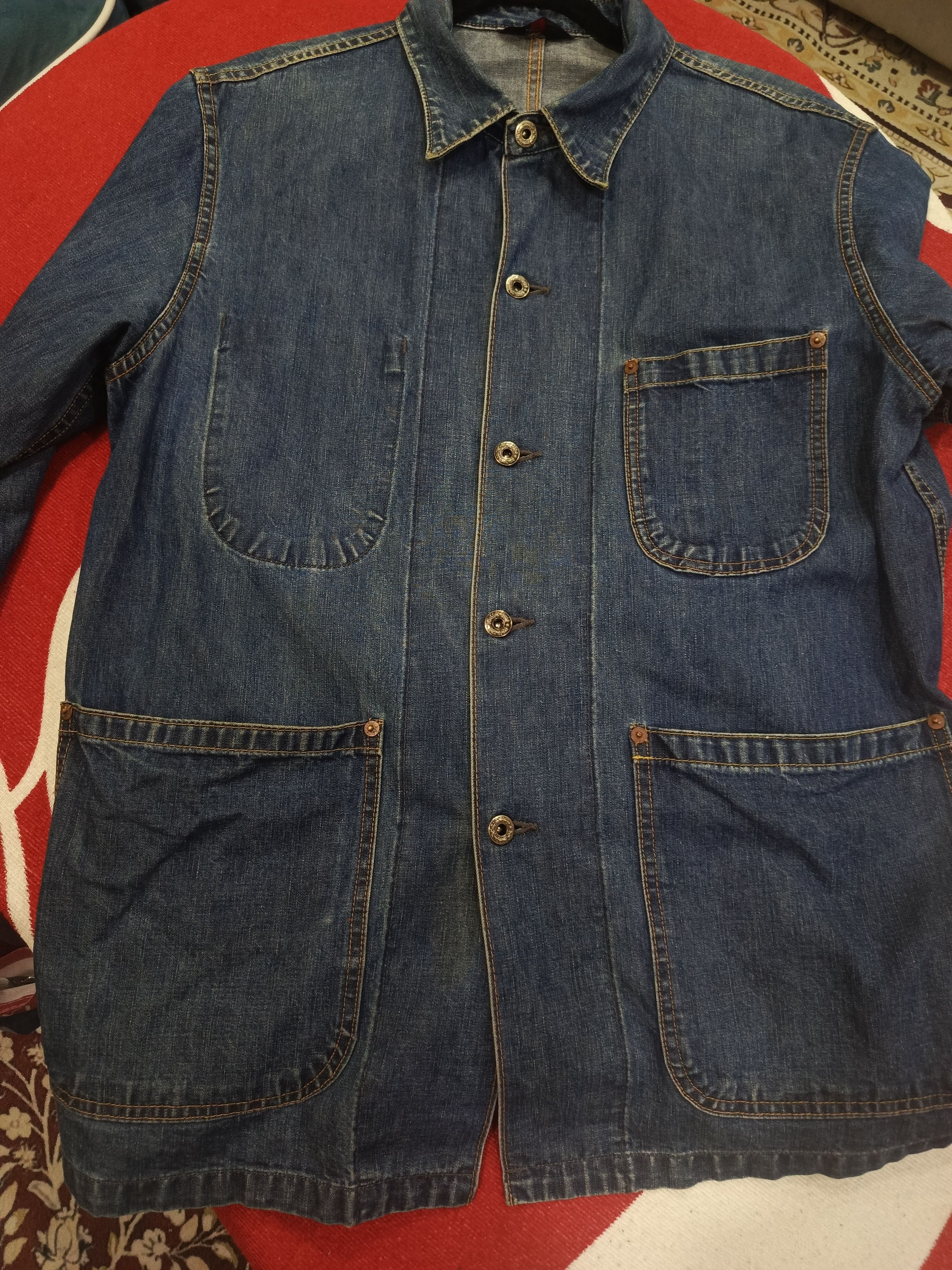 Sugar Cane Sugar Cane denim work coat or coverall jacket, Size US XL / EU 56 / 4 - 4 Thumbnail