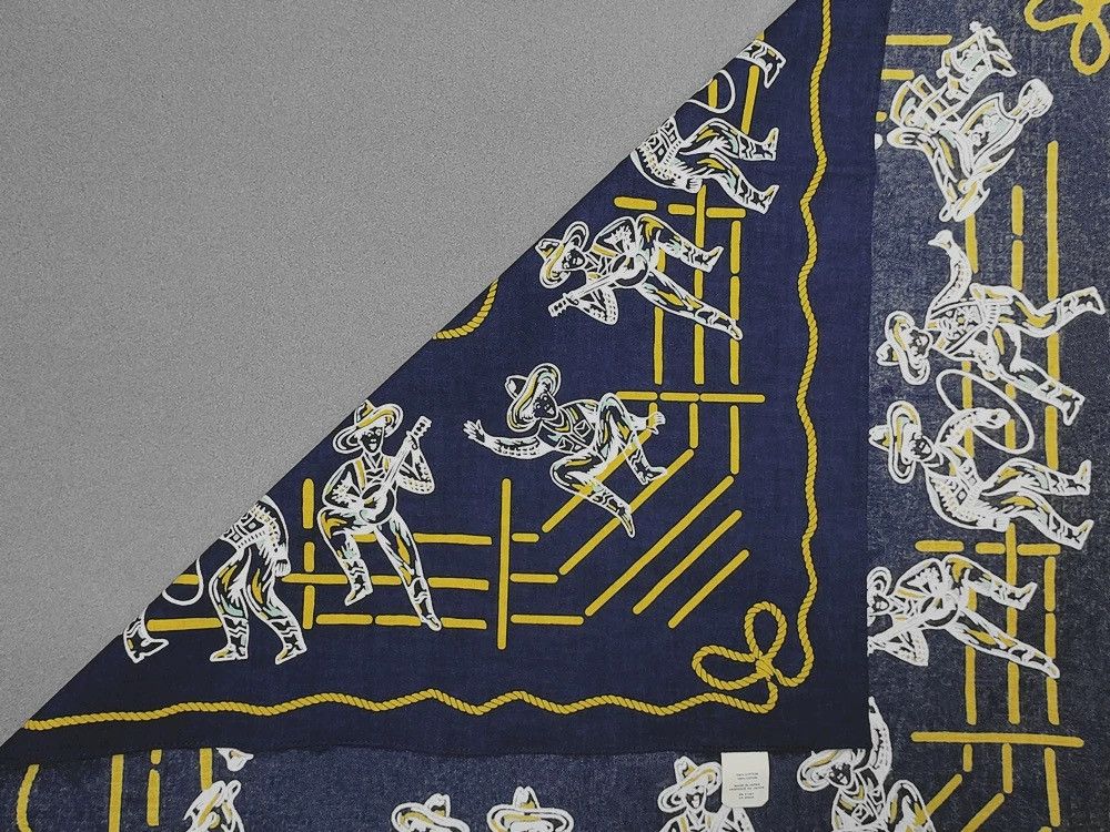 RRL Ralph Lauren RRL INDIGO Bandana COTTON Scarf handkerchief Size ONE SIZE - 16 Thumbnail