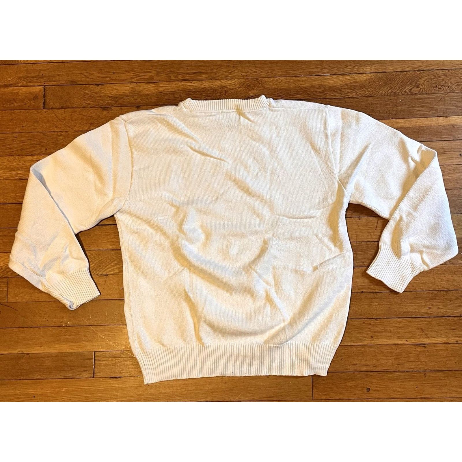 NFL VINTAGE NFL Celebrity Golf Classic Sweater Men’s Large White 90s Size US L / EU 52-54 / 3 - 6 Thumbnail
