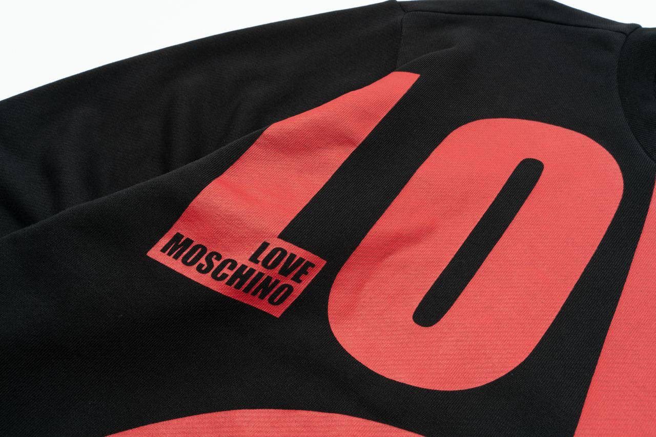 Moschino 🔵 LOVE MOSCHINO Peace Print Crewneck Pullover Sweatshirt Size US M / EU 48-50 / 2 - 6 Thumbnail