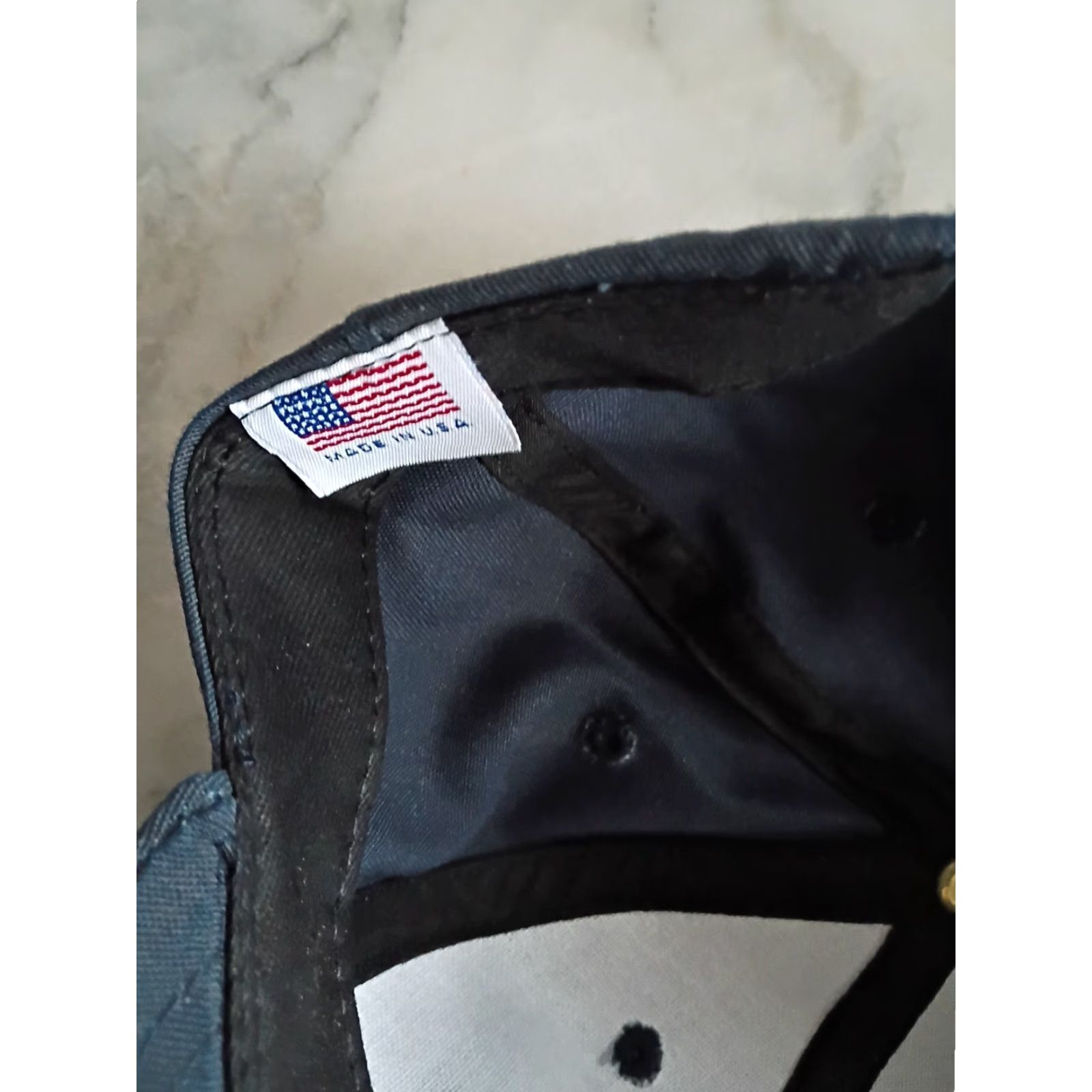 Vintage VINTAGE Snapback Cap Korean War Commemoration Blue United States of America Adjustable Cap Hat Size ONE SIZE - 4 Thumbnail