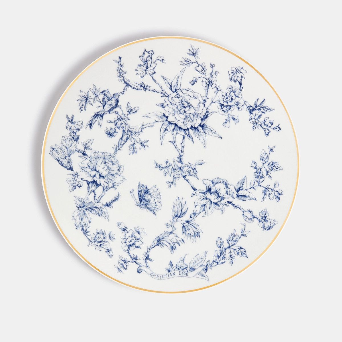 Dior o1bcso1str0624 Size: OS / Dessert Plate in Blue Size ONE SIZE - 1 Thumbnail