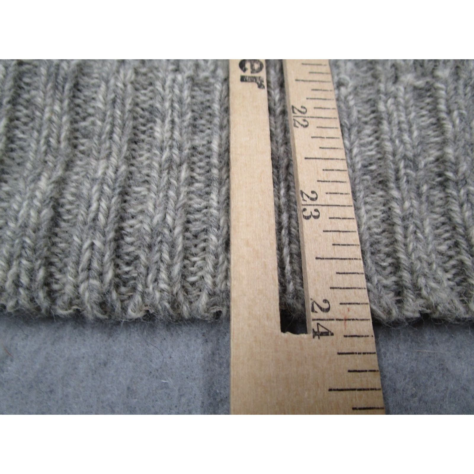 Eddie Bauer VINTAGE Eddie Bauer Cable-Knit Sweater Mens Medium Gray Striped Shawl Pullover Wool Blend 80s Retro Size US M / EU 48-50 / 2 - 7 Thumbnail