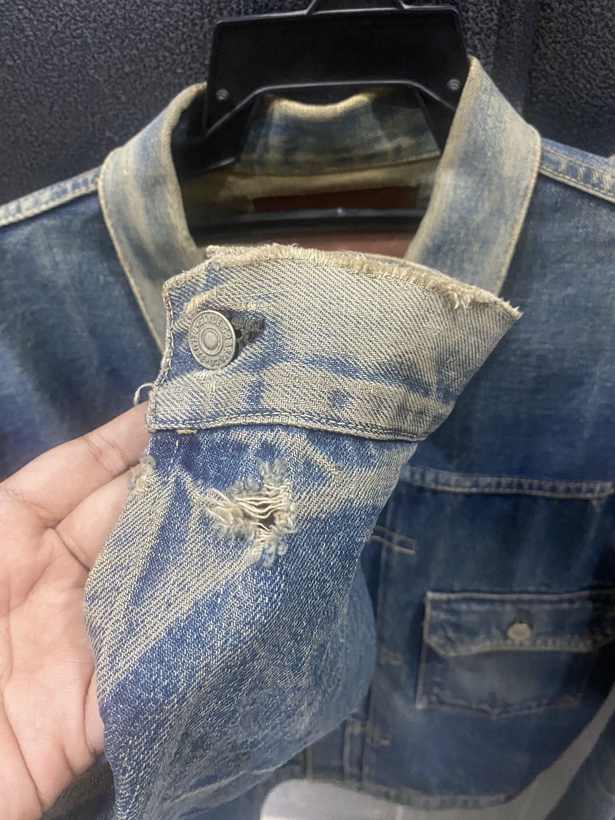 Evisu Vintage Evisu Yamane Diacock Trucker Denim Jacket Size US M / EU 48-50 / 2 - 7 Thumbnail