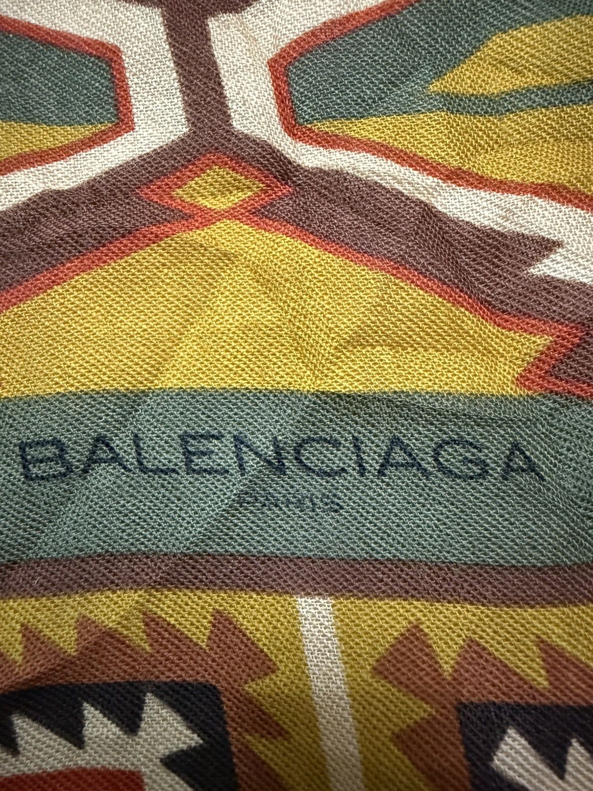 Balenciaga Vintage 90s Balenciaga American Indian Germantown Rug Wool Size ONE SIZE - 8 Thumbnail