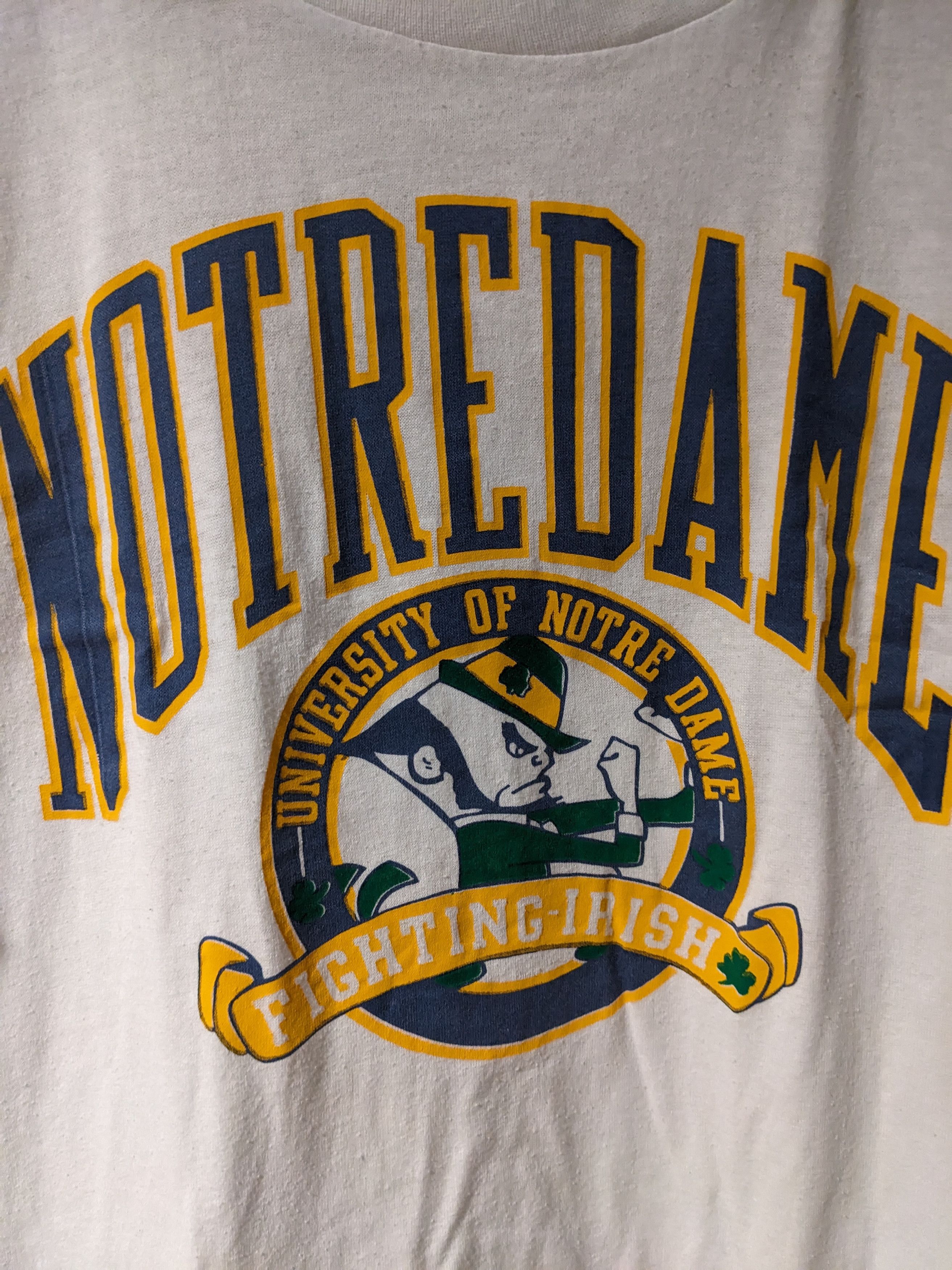 Other Vintage 80s University of Notre Dame College T-Shirt Size US XL / EU 56 / 4 - 2 Thumbnail