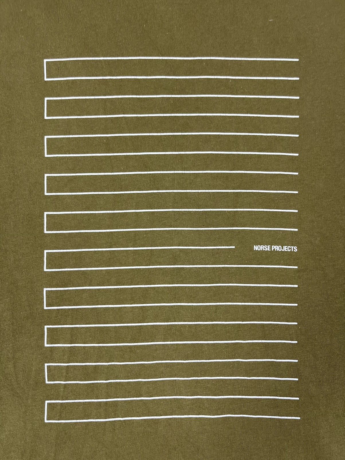 Norse Projects Norse Projects Niels Stripe Screenlogo Green T Shirt Size US XXL / EU 58 / 5 - 5 Thumbnail