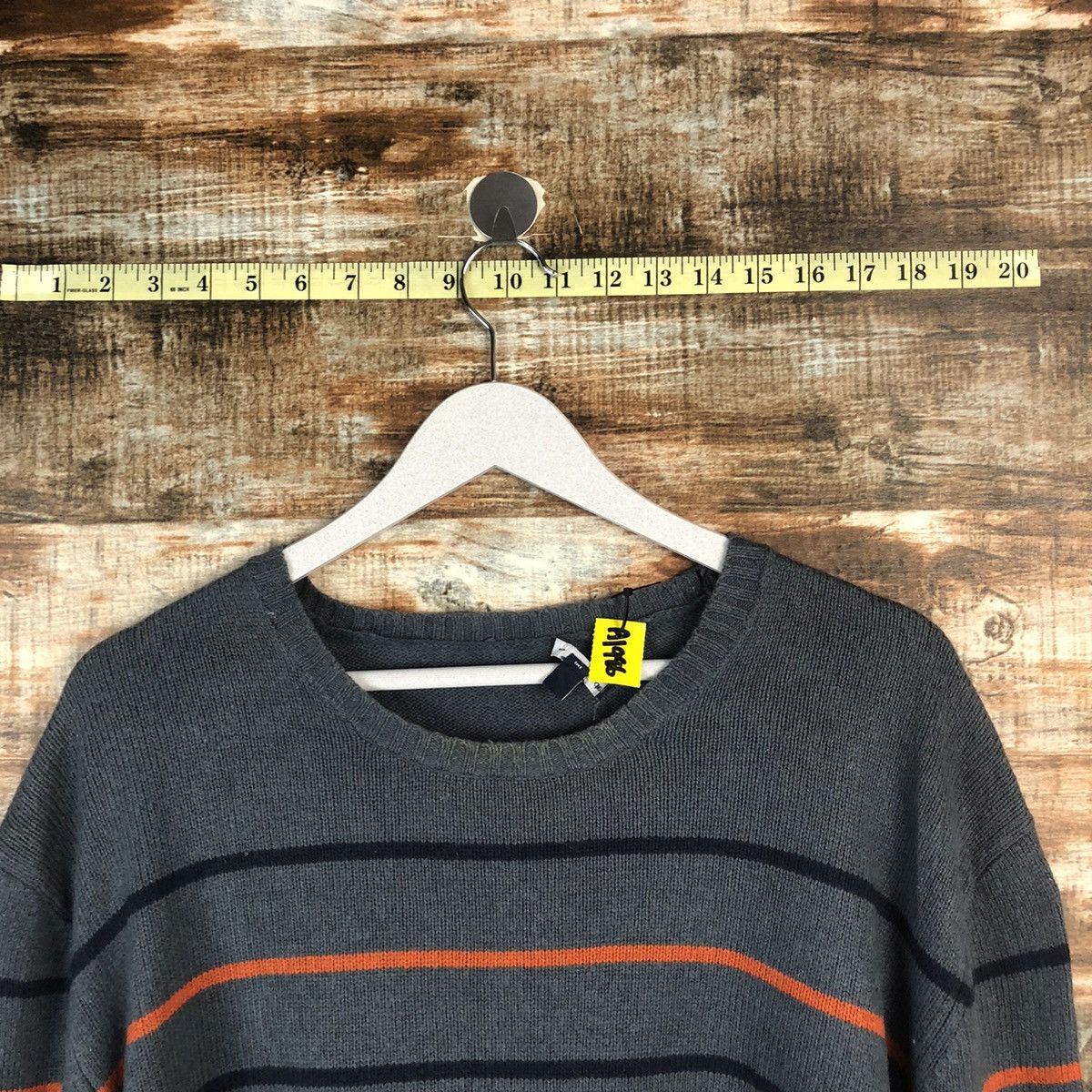 Gap × Homespun Knitwear Gap Grey Stripe Knitwear #A1986 Size US L / EU 52-54 / 3 - 4 Thumbnail