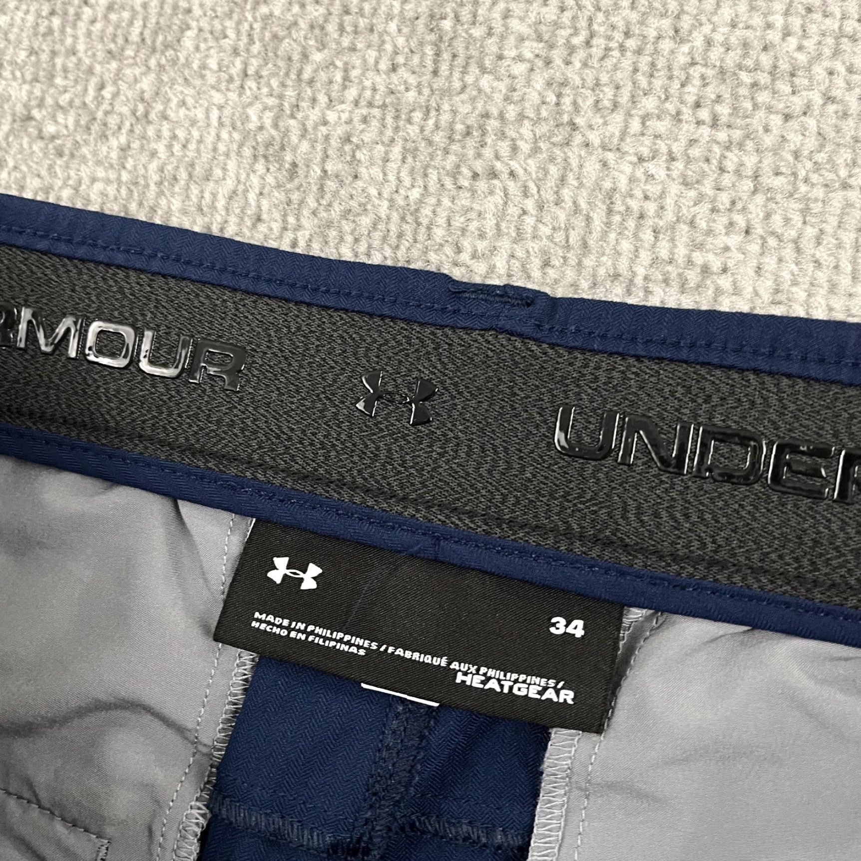 Under Armour Under Armour Drive Chino Shorts Mens 34 10" Blue Heatgear Performance Golf Size US 34 / EU 50 - 4 Thumbnail