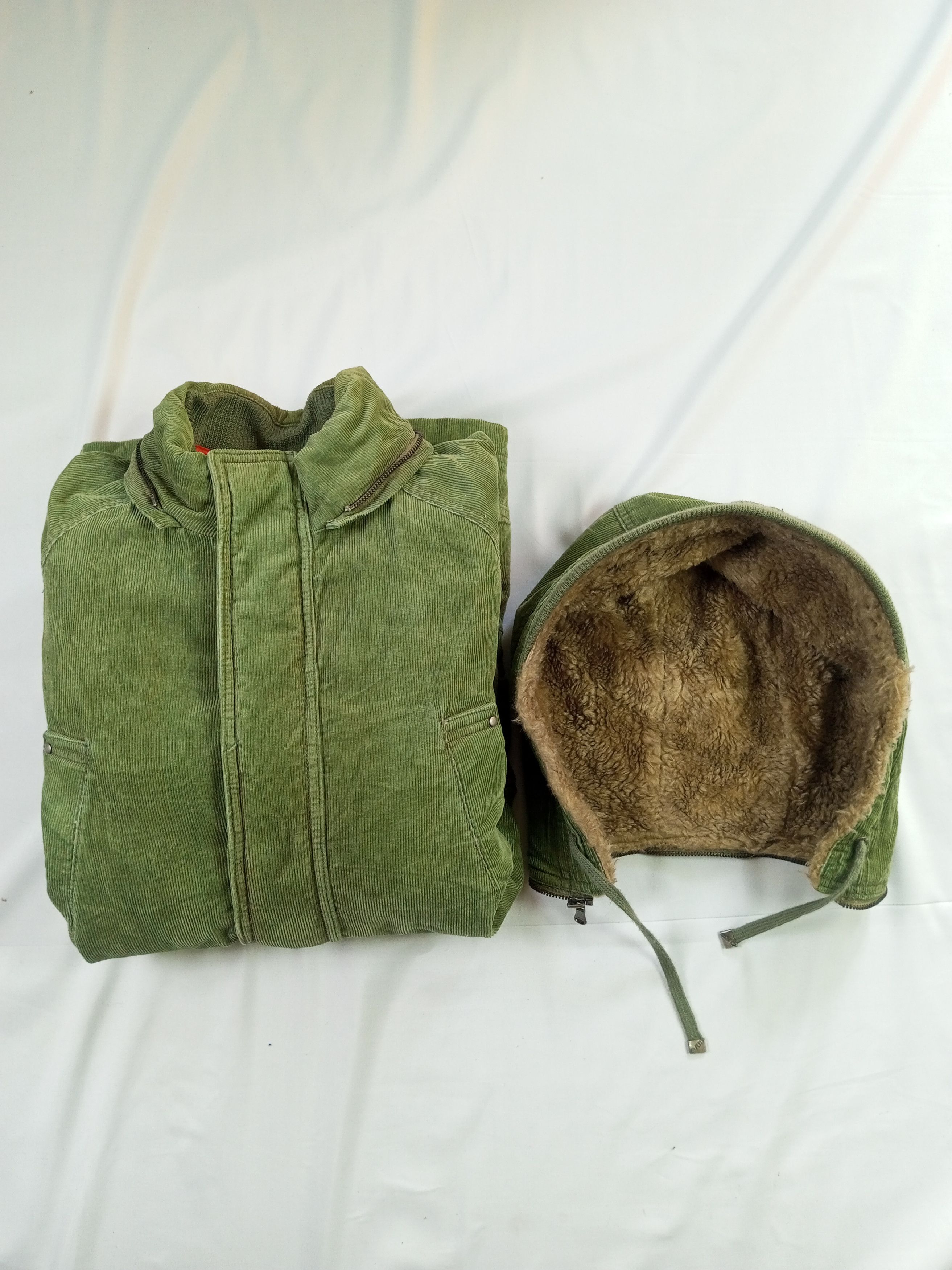 Japanese Brand C.O.AX Fur Corduroy Removable Hoodie Jacket Size US XL / EU 56 / 4 - 25 Thumbnail