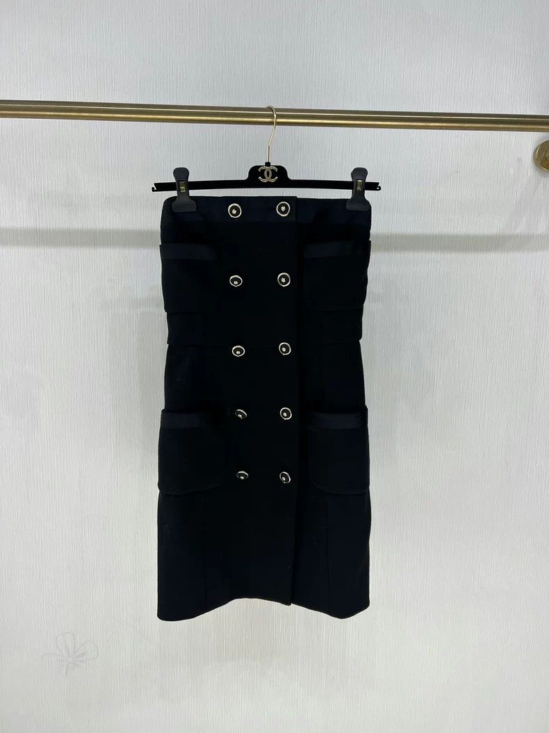 Chanel Chanel 20A Strapless Black Dress Size US S / EU 44-46 / 1 - 1 Thumbnail