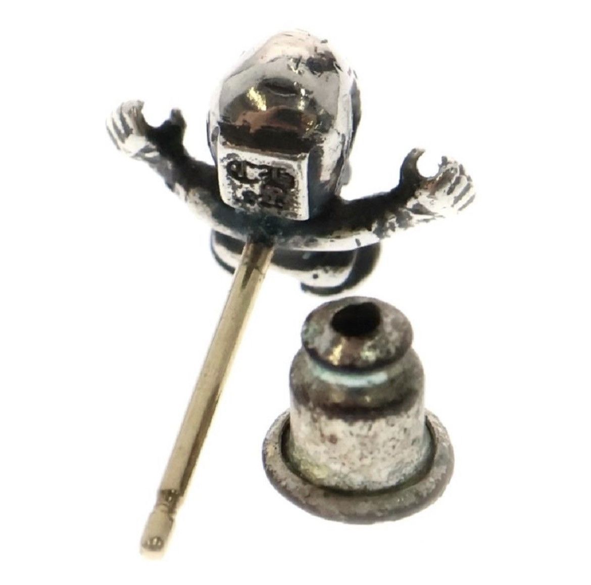 Chrome Hearts Chrome Hearts Foti Tiny Haristator Stud Earring Size ONE SIZE - 5 Thumbnail