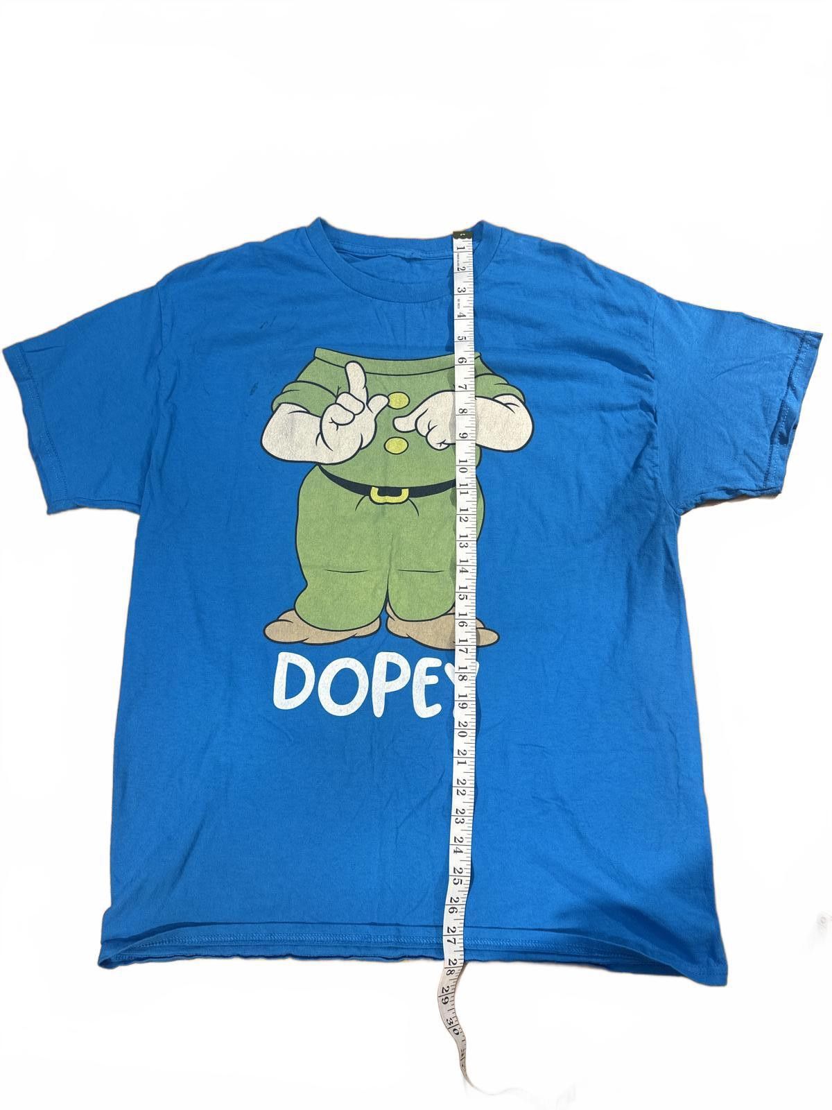 Disney Disney x "Dopey" Snow White Large Blue Tee Size ONE SIZE - 4 Thumbnail