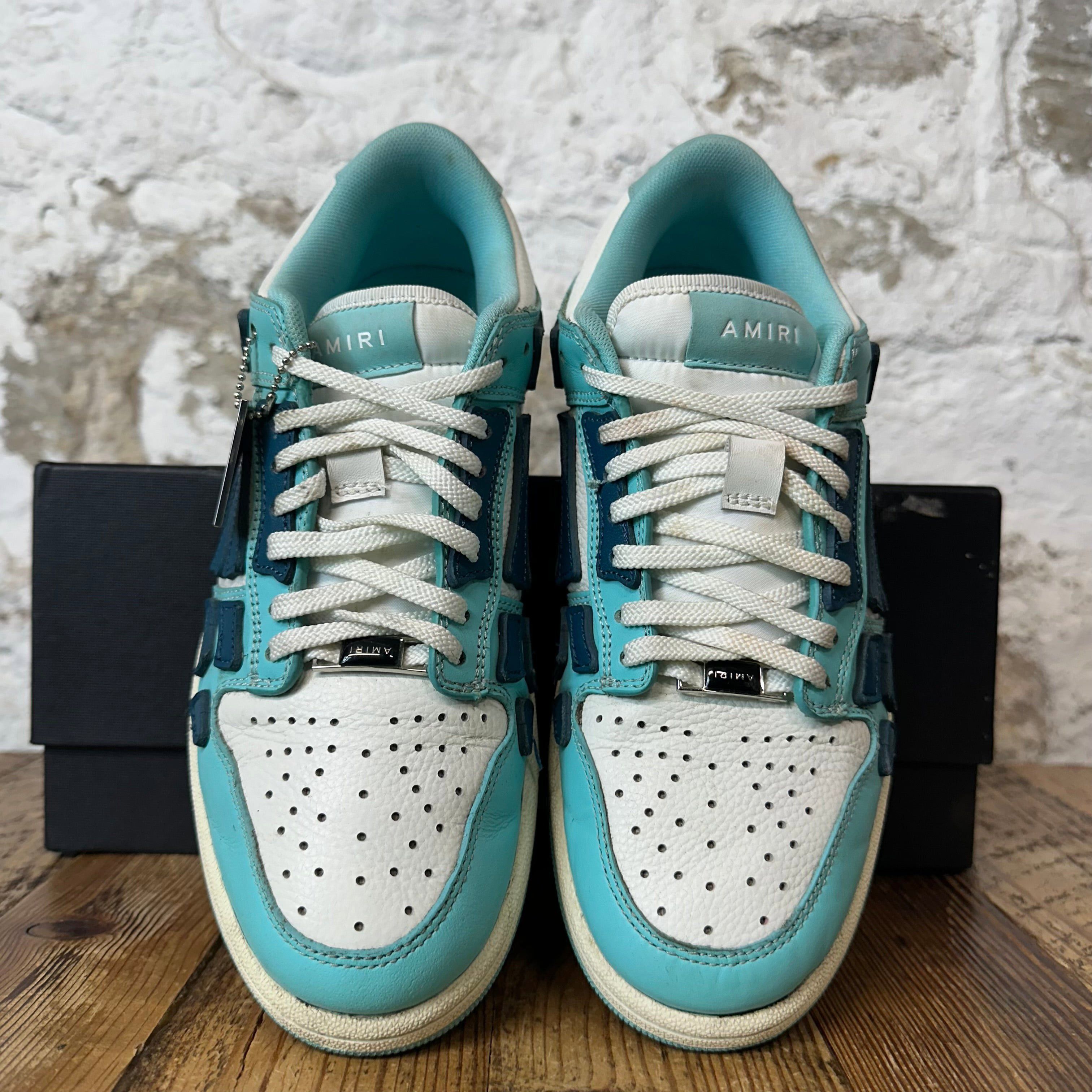 Amiri Amiri Navy Skeleton White Teal Blue Sneaker Sz 7 (40) Size US 7 / EU 40 - 3 Thumbnail