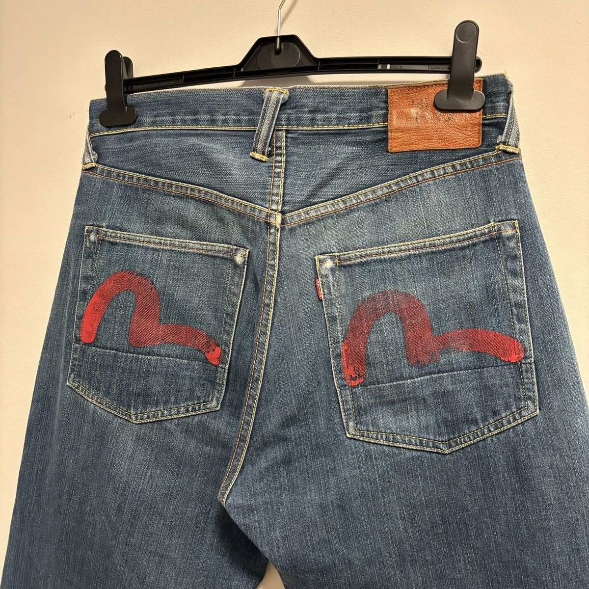 Evisu Vintage Evisu red seagull jeans Size US 31 - 1 Thumbnail