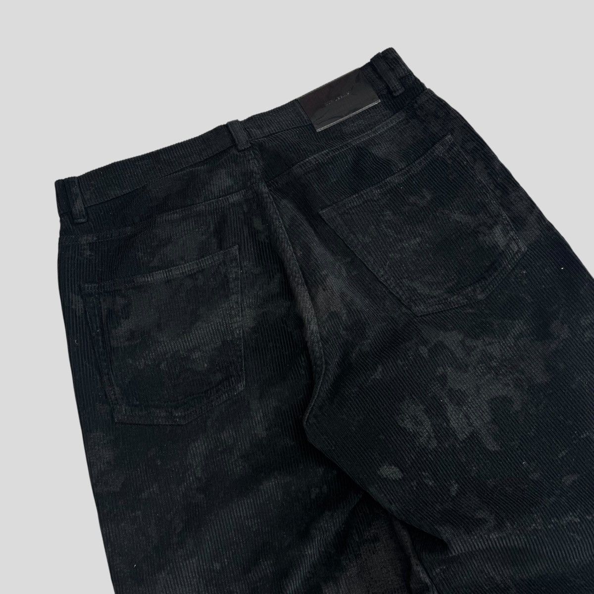 Our Legacy Our Legacy Black Vast Cut Coated Corduroy Pants Size US 33 - 6 Thumbnail