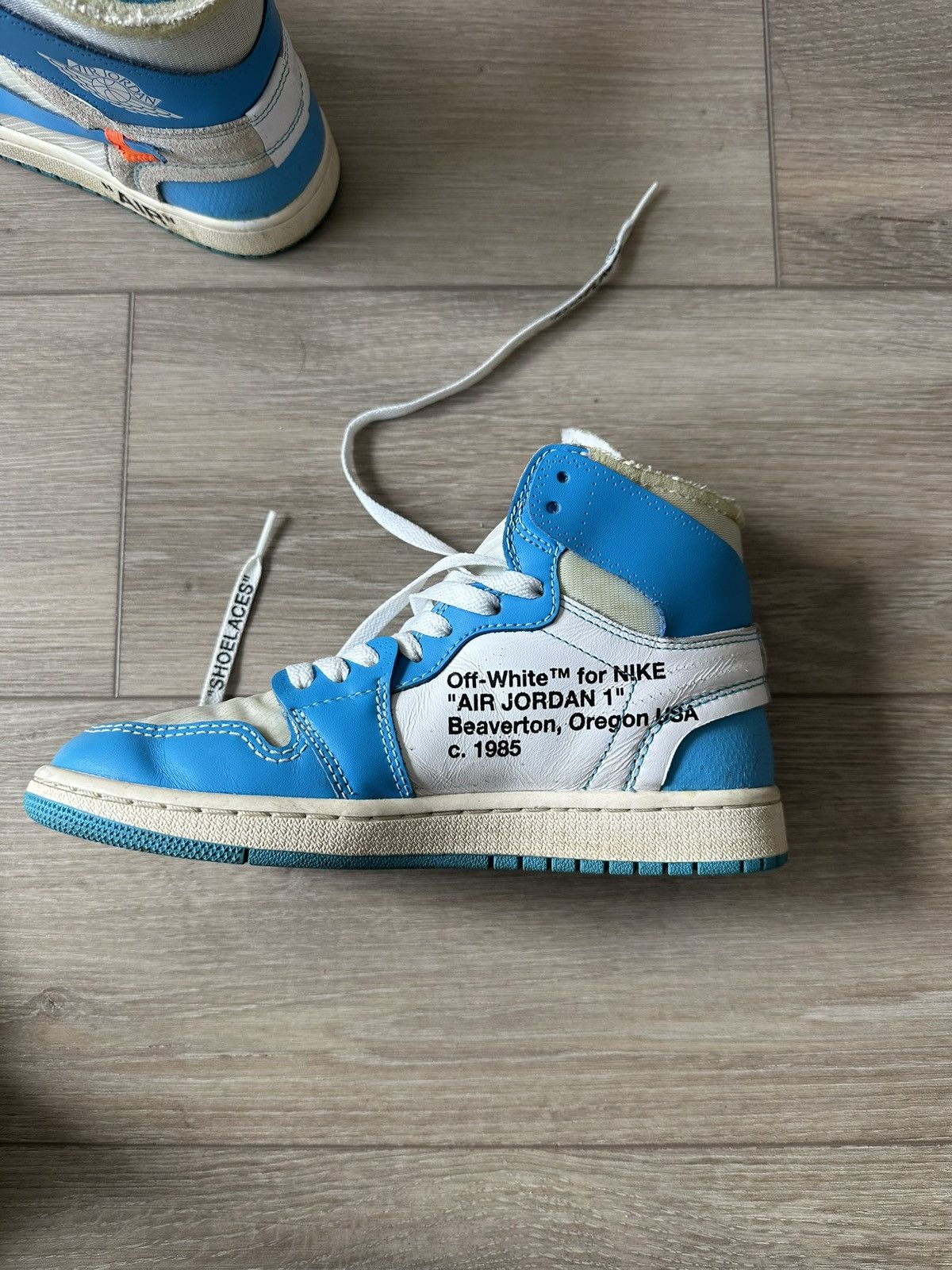 Jordan Brand × Off-White Jordan 1 Retro OG x Off-White High UNC Sz 6 Size US 6 / EU 39 - 21 Thumbnail